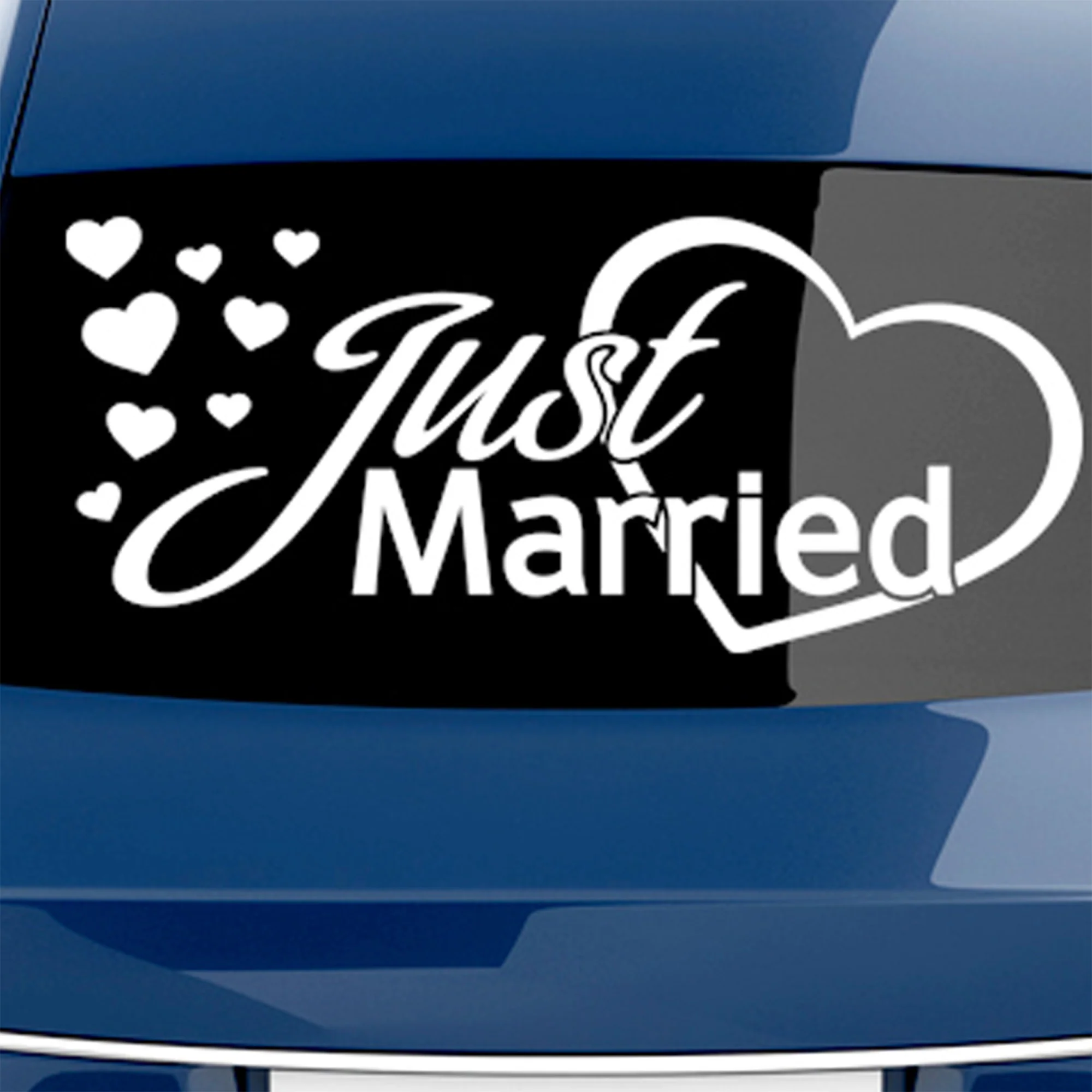 Autoaufkleber Hochzeit Just Married - Image 2