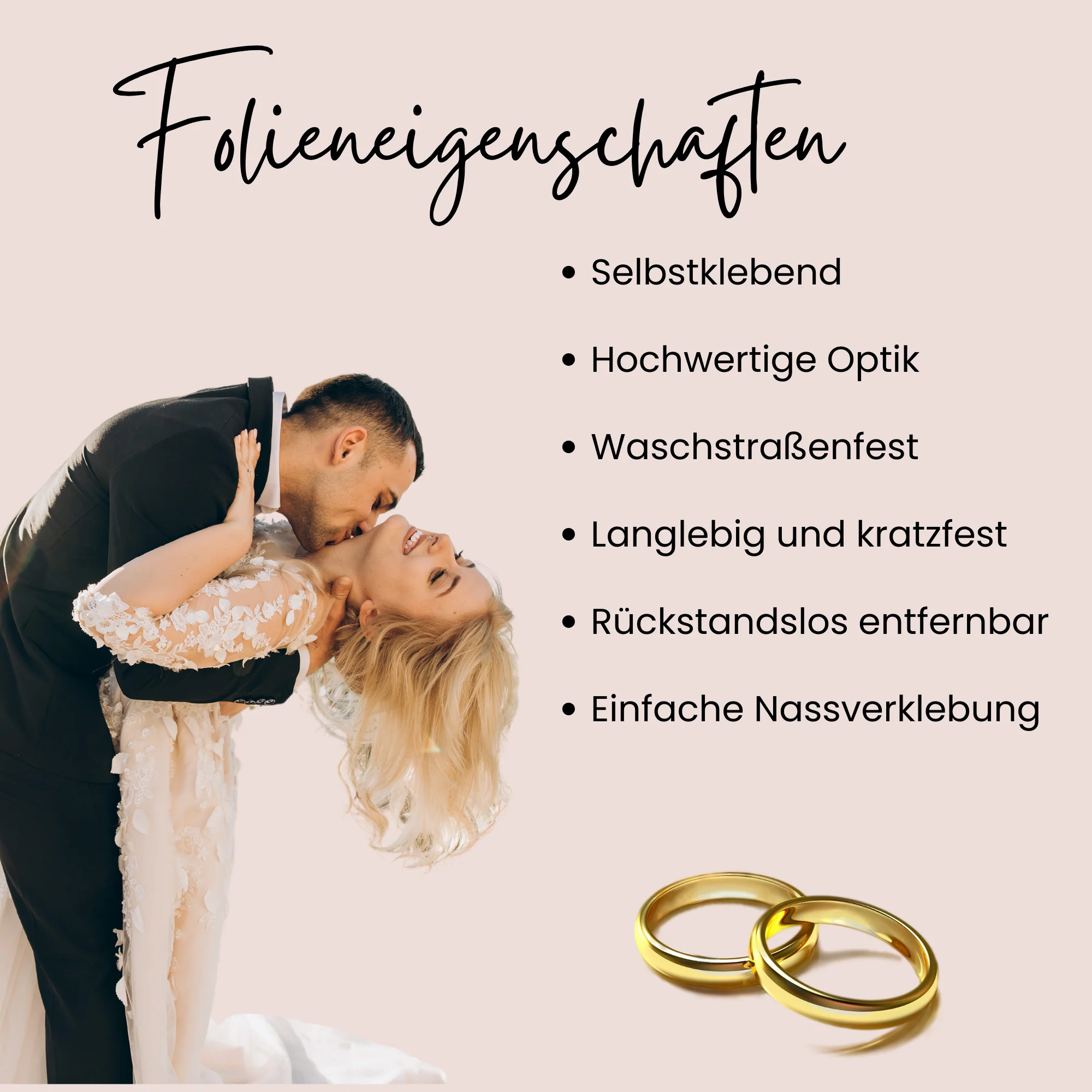 Autoaufkleber Hochzeit Just Married - Image 3