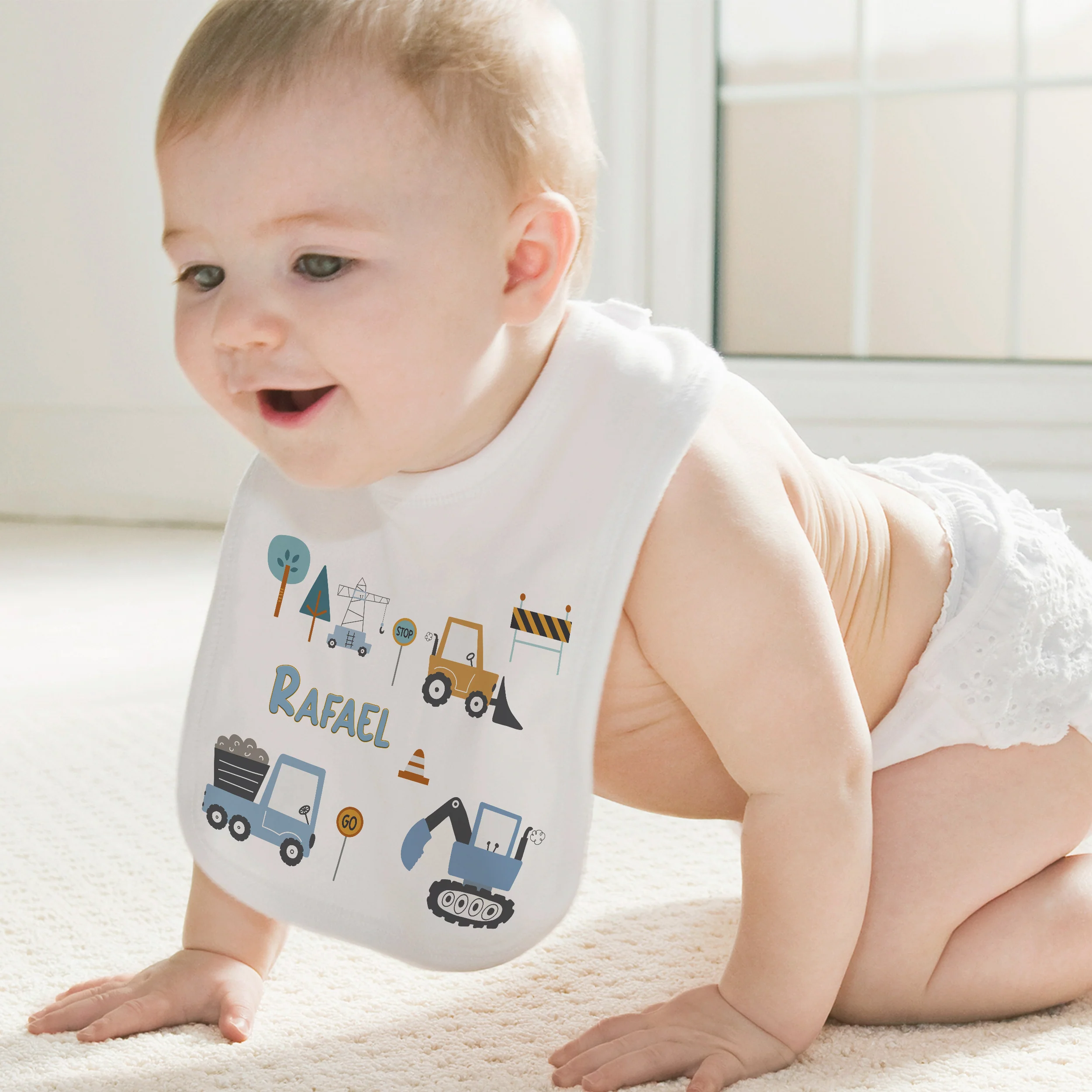Baby Lätzchen Baustellenmotiv - Für kleine Bauarbeiter - Image 3