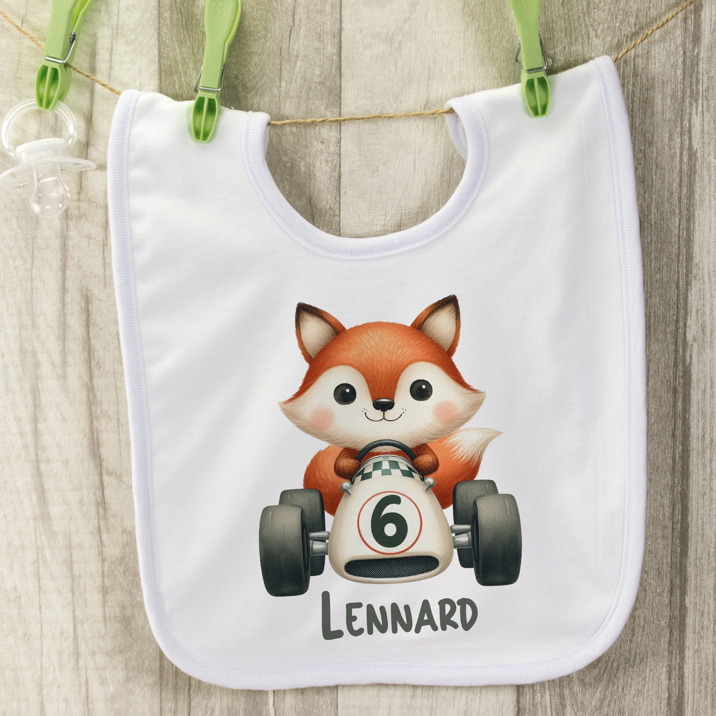Baby Lätzchen mit Fuchs-Motiv - Image 2