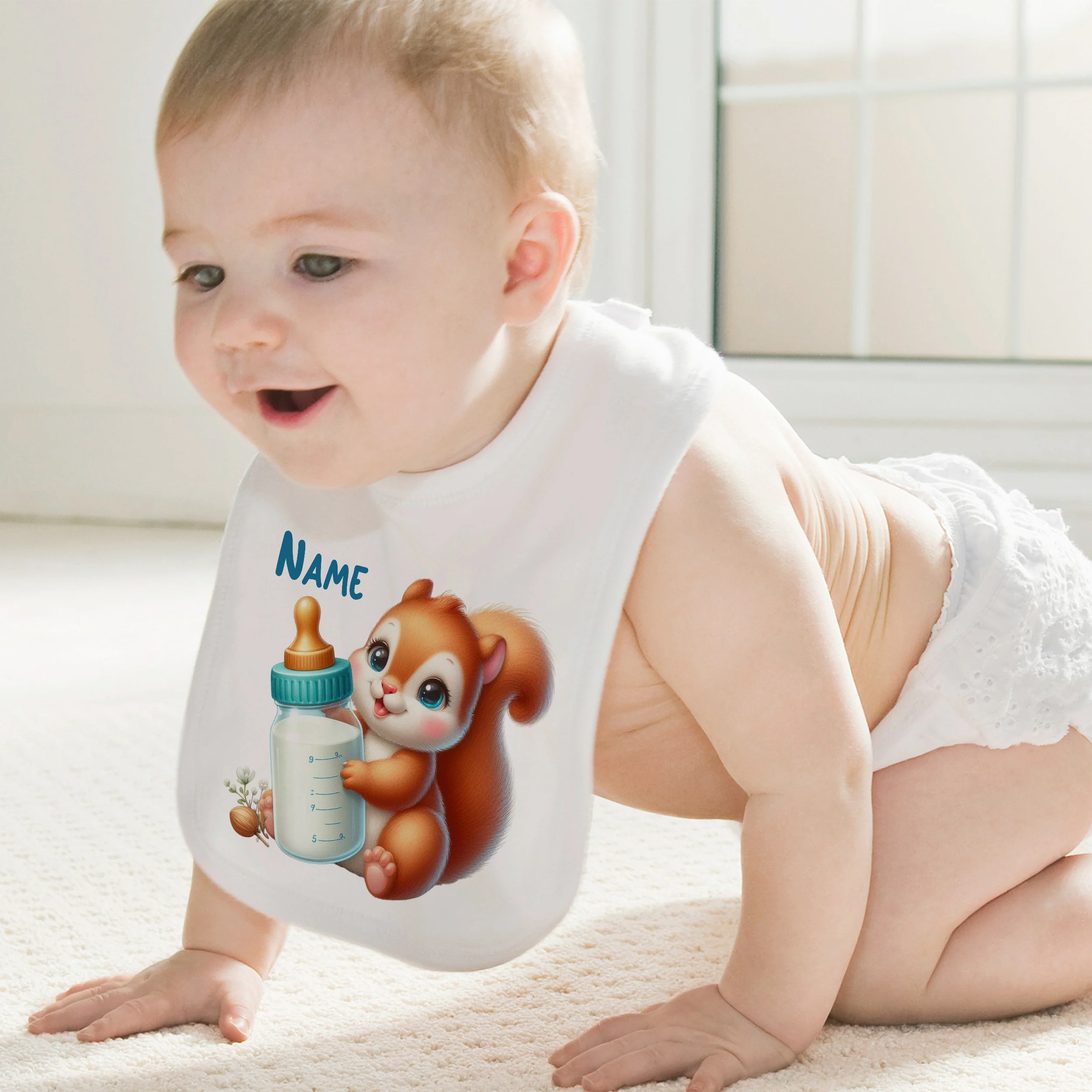 Baby Lätzchen mit niedlichem Eichhörnchen - Image 3