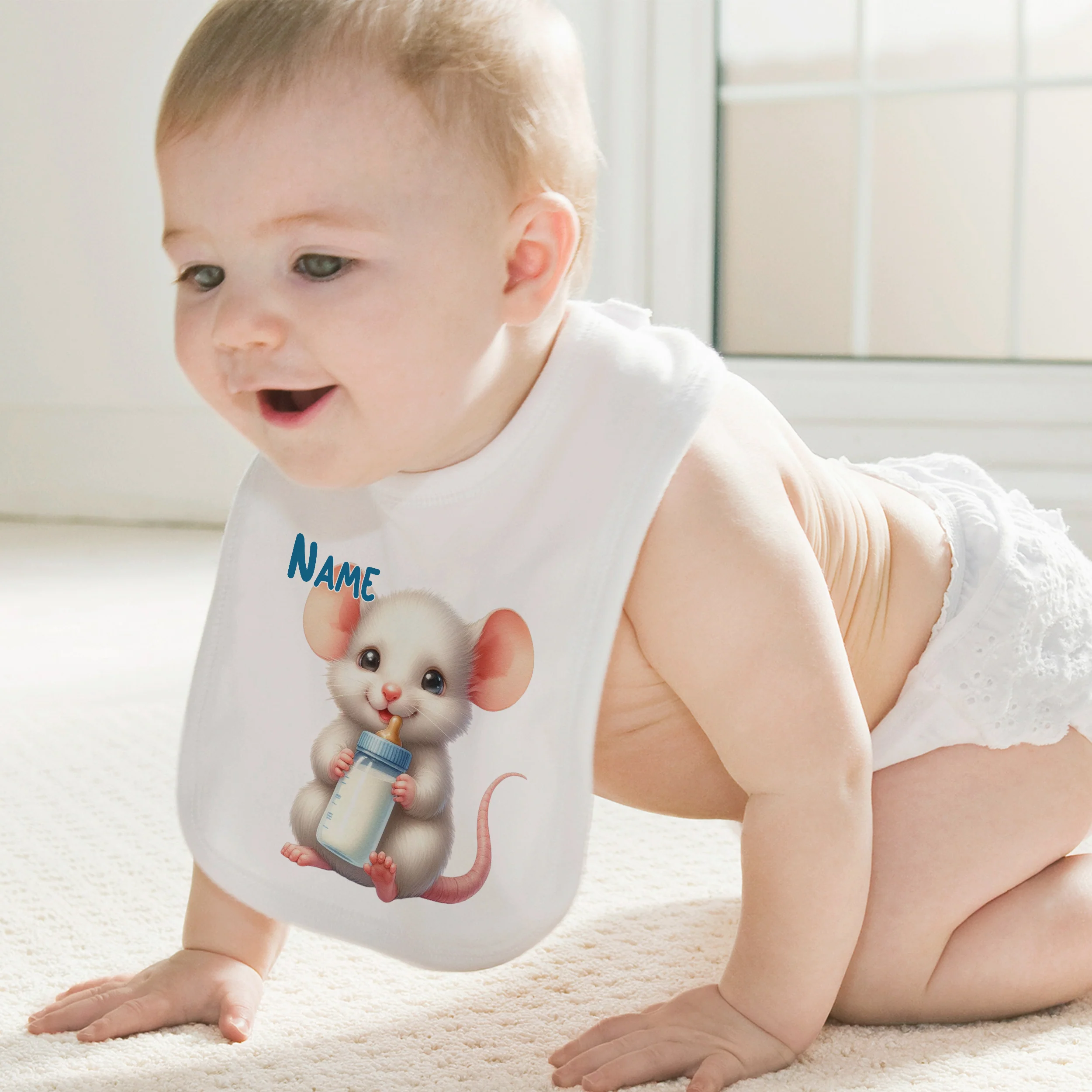 Baby Lätzchen mit süßer Maus - Image 3