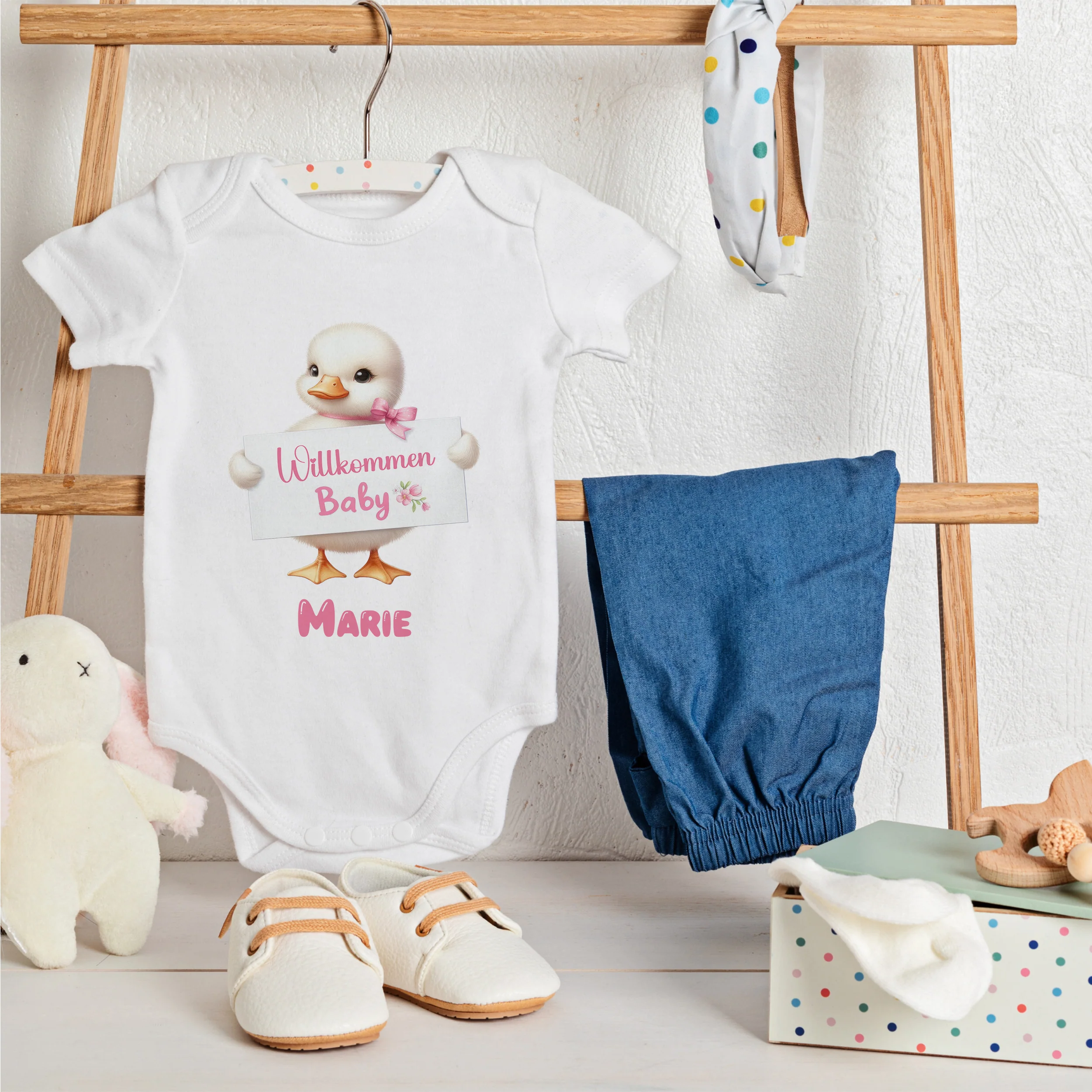Babybody mit Entchen-Motiv - Willkommen, kleines Wunder! - Image 2