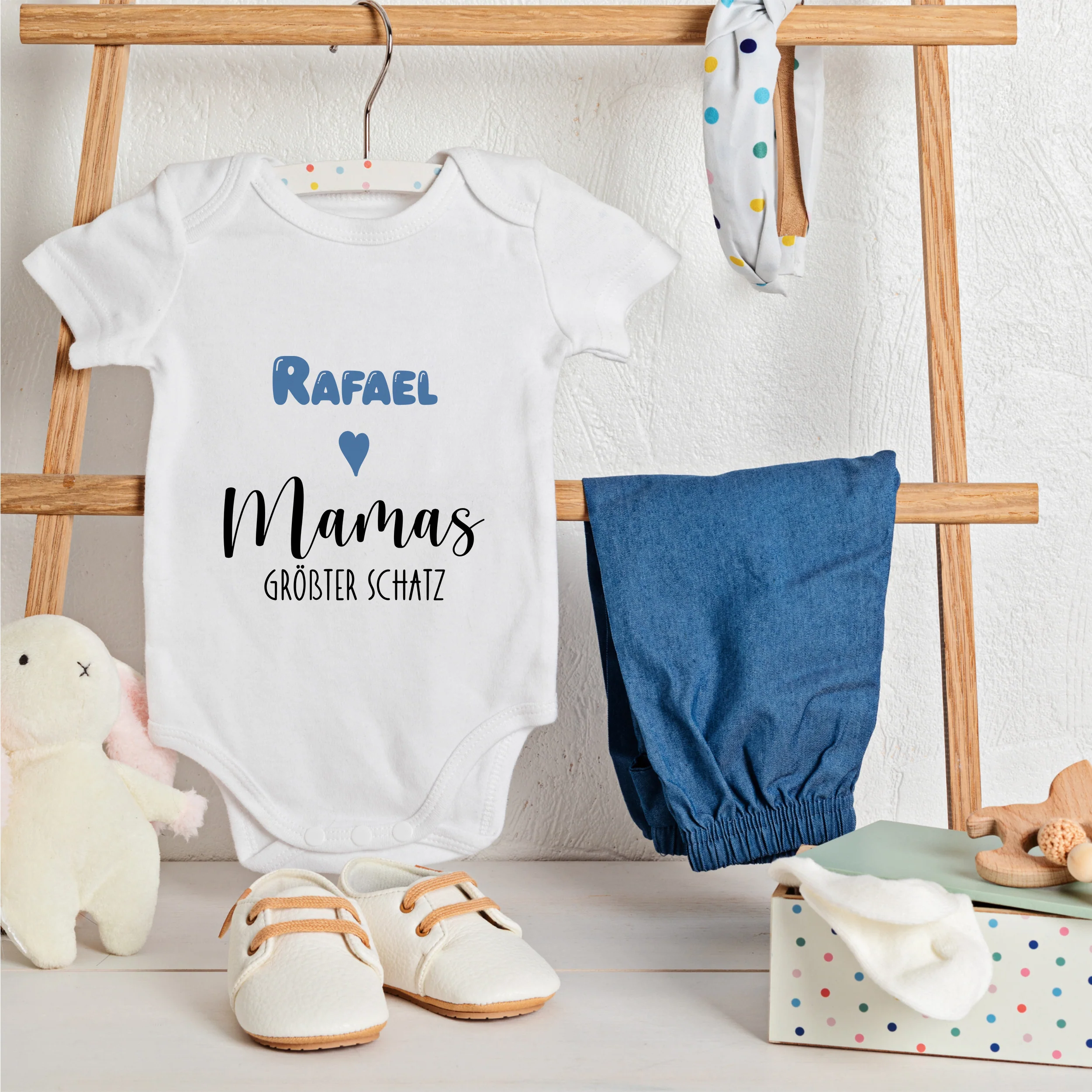 Babybody mit Namen - Ein Herz für Mama - Image 2