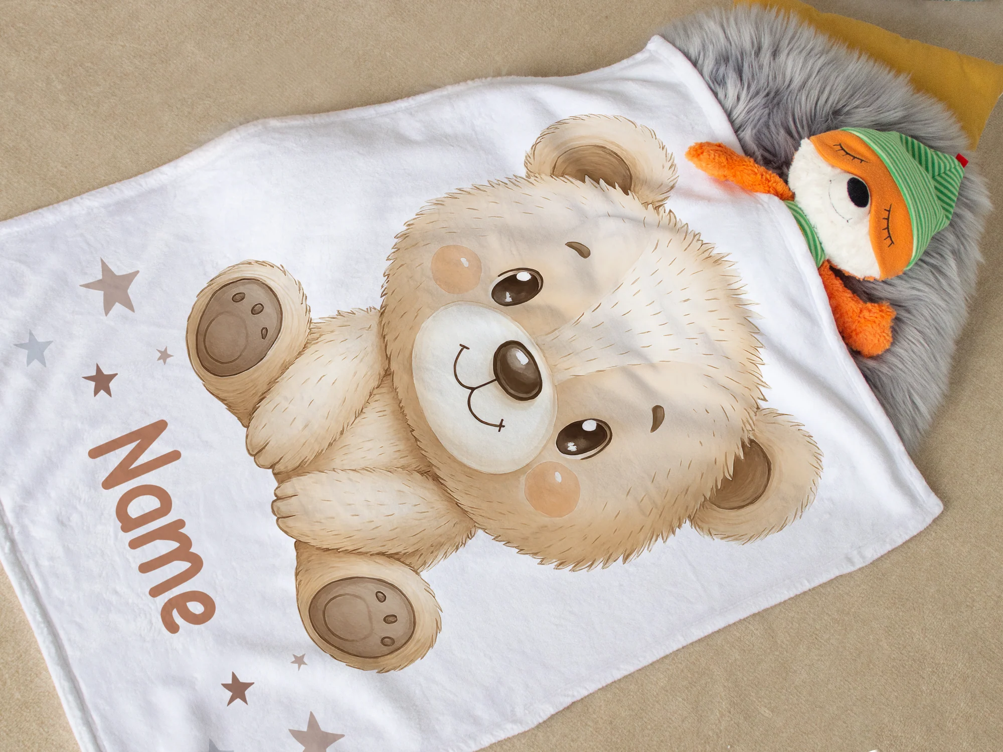 Babydecke mit süßem Bärenmotiv - Image 2