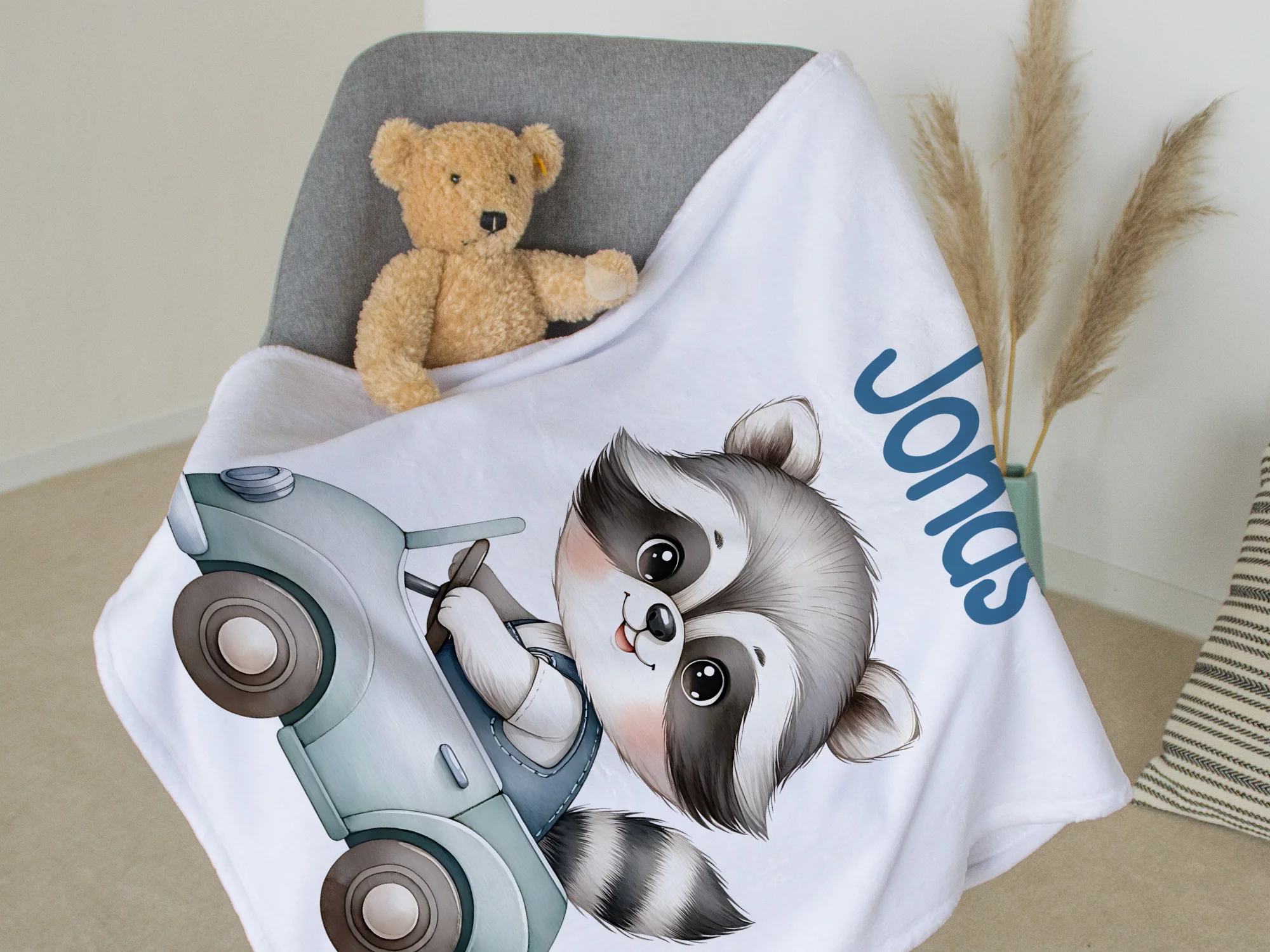 Babydecke mit Waschbär - Image 3