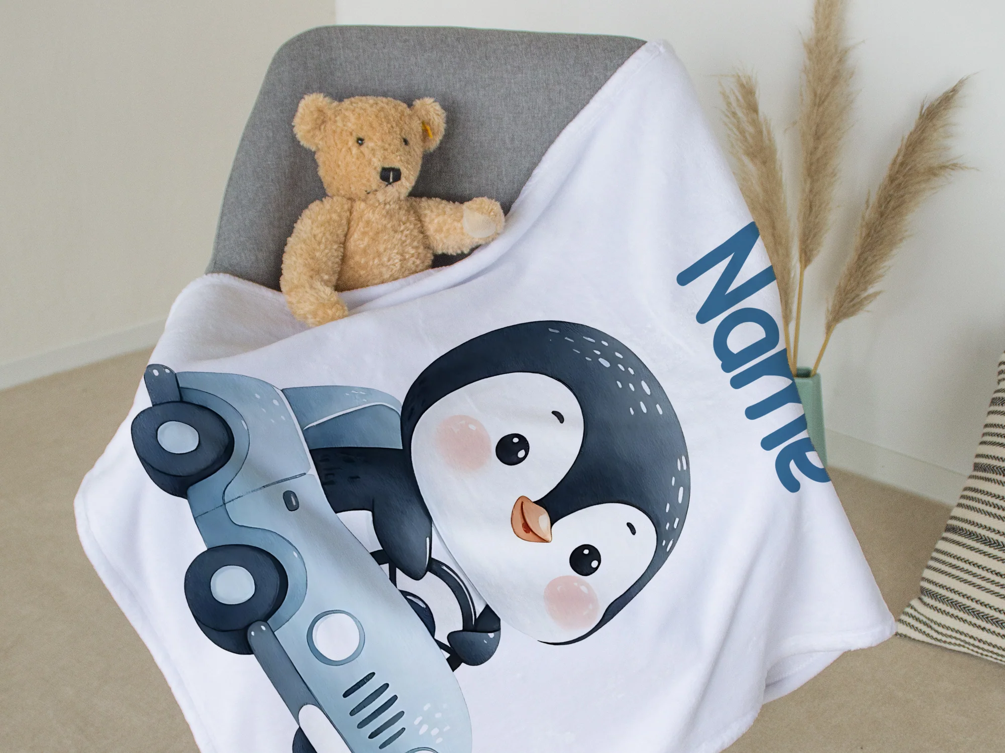 Babydecke Pinguin - Image 3