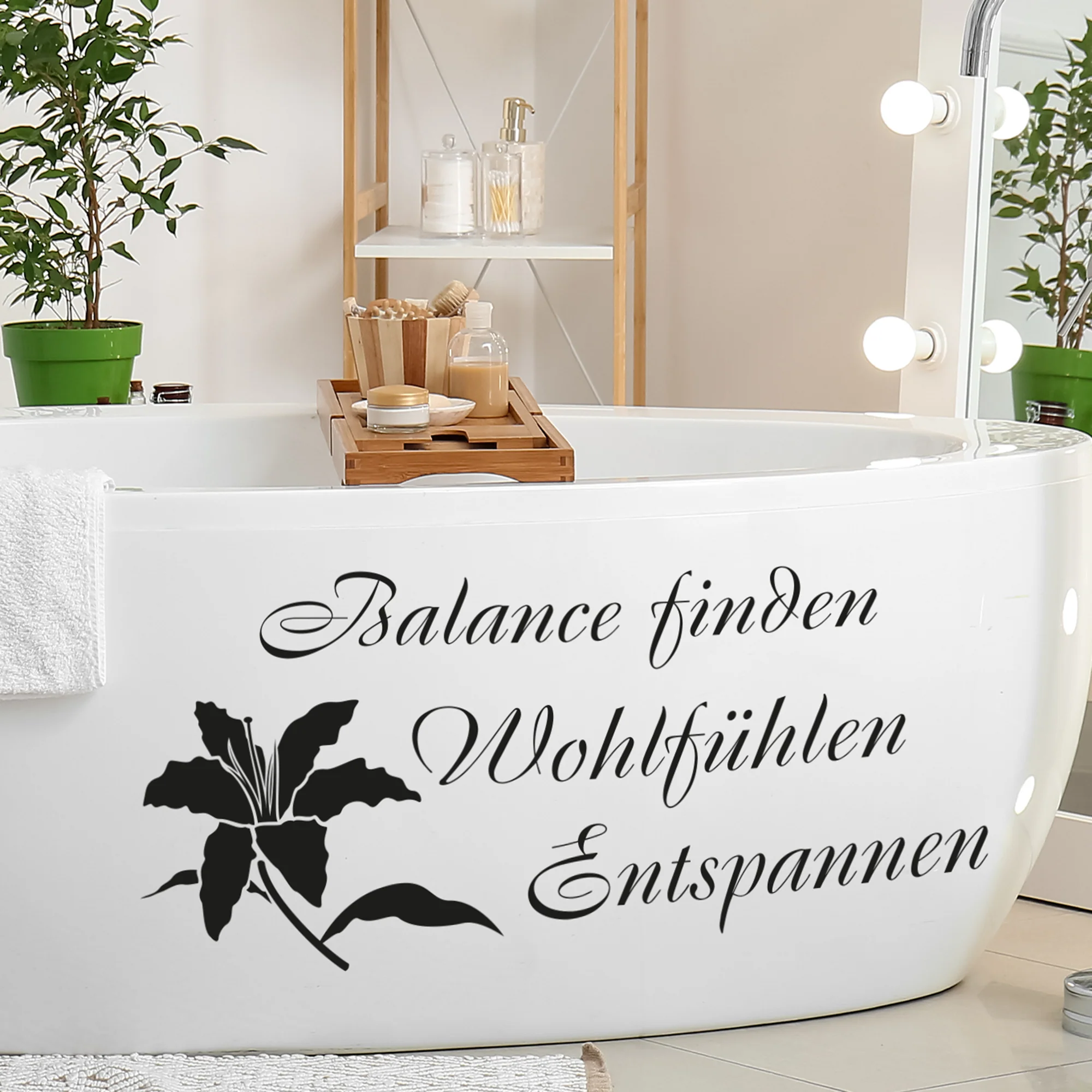 Badezimmer Wandtattoo mit Spruch - Image 4