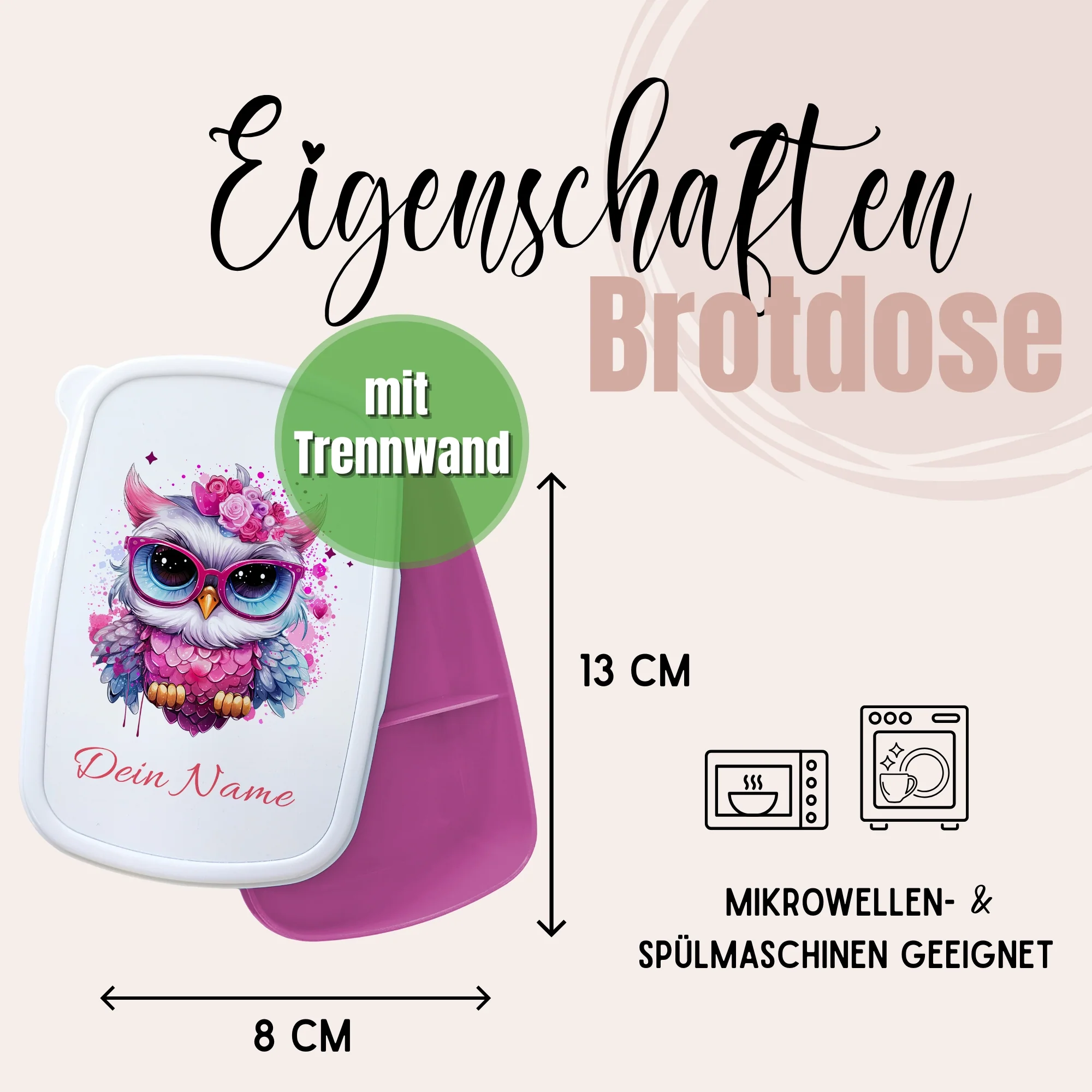 Brotdose mit Eule - Ein bunter Begleiter für deinen Alltag - Image 3