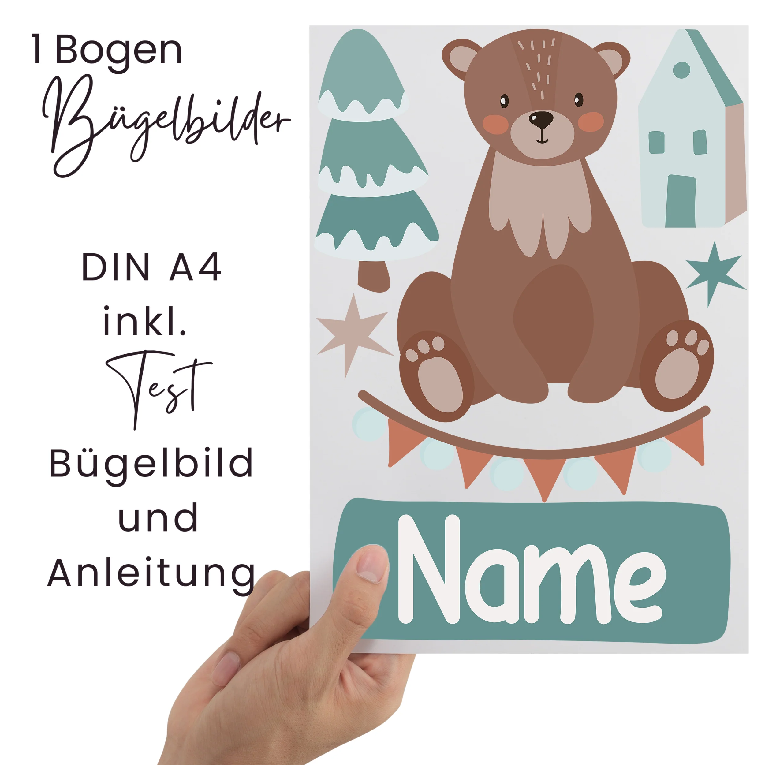 Bügelbild Set Bär - Image 2