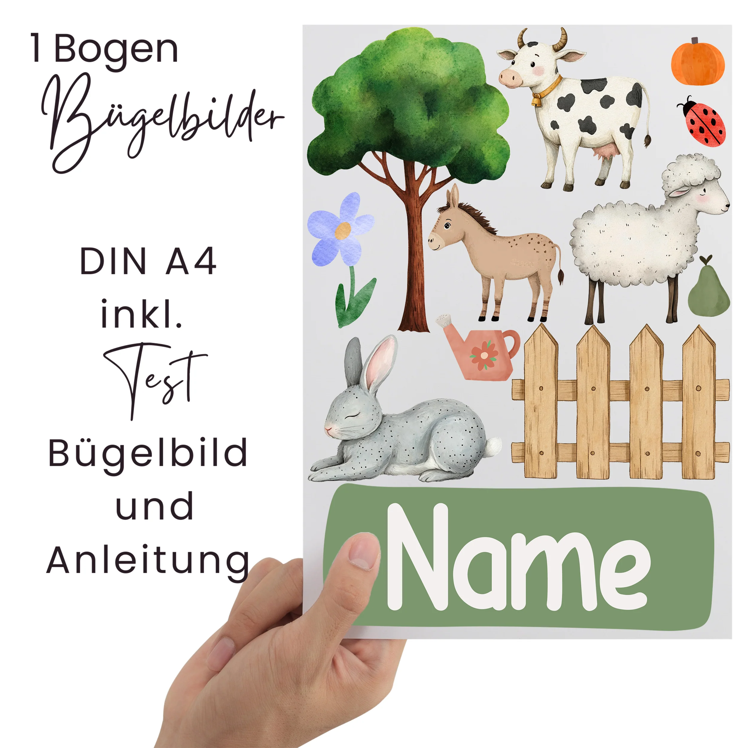 Bügelbild Set Bauernhof - Image 2