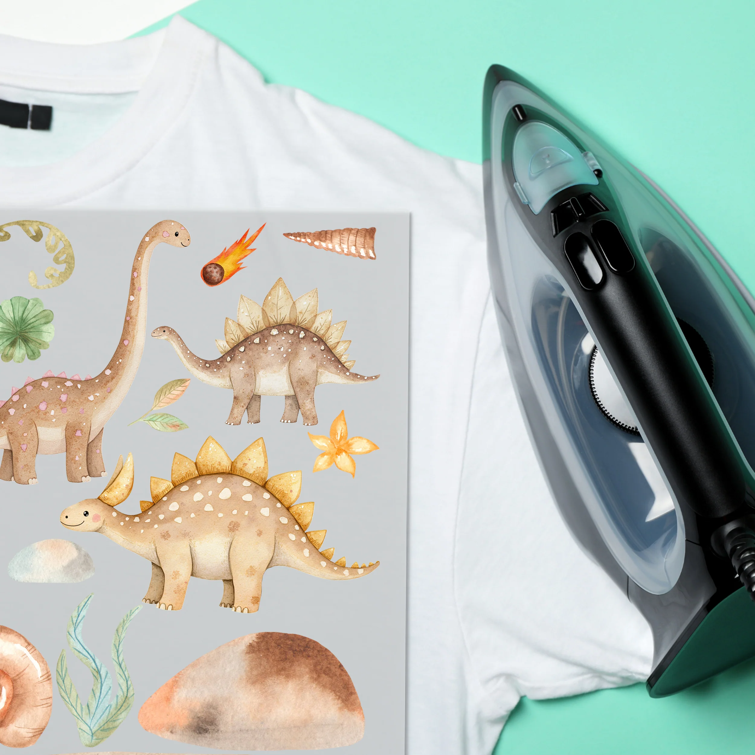 Bügelbild Set Dino-Motiv - Abenteuer für kleine Entdecker - Image 5