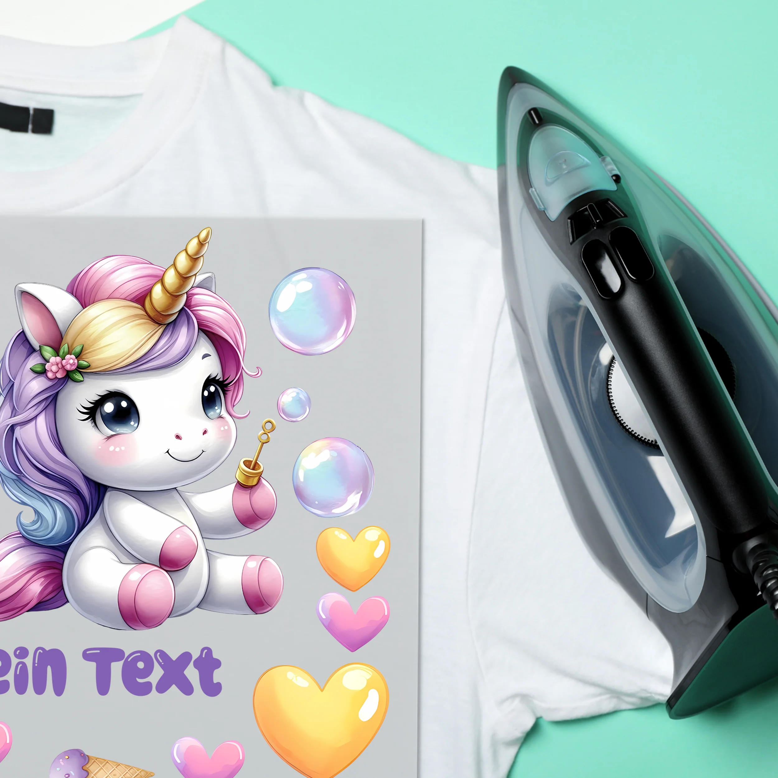 Bügelbild Set Einhorn - Ein Hauch von Magie für dein Outfit - Image 5