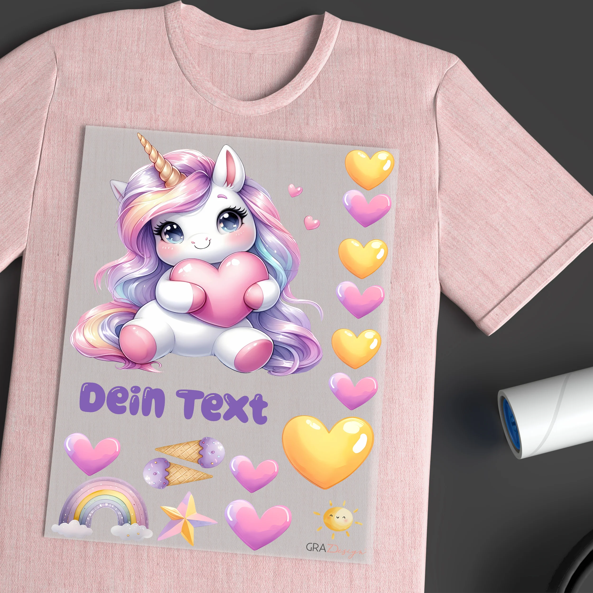 Bügelbild Set Einhorn - Farbige Freude für dein Outfit - Image 4