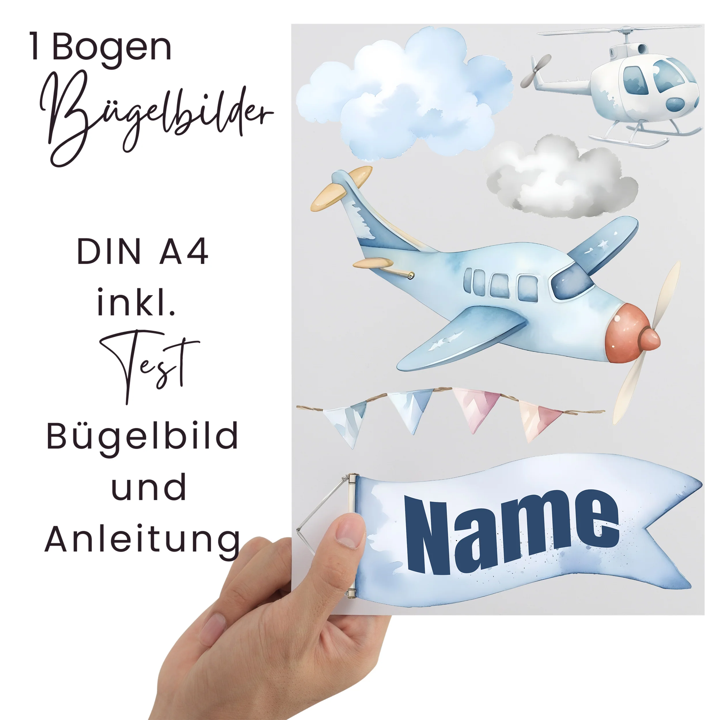Bügelbild Set Flugzeug - Image 3