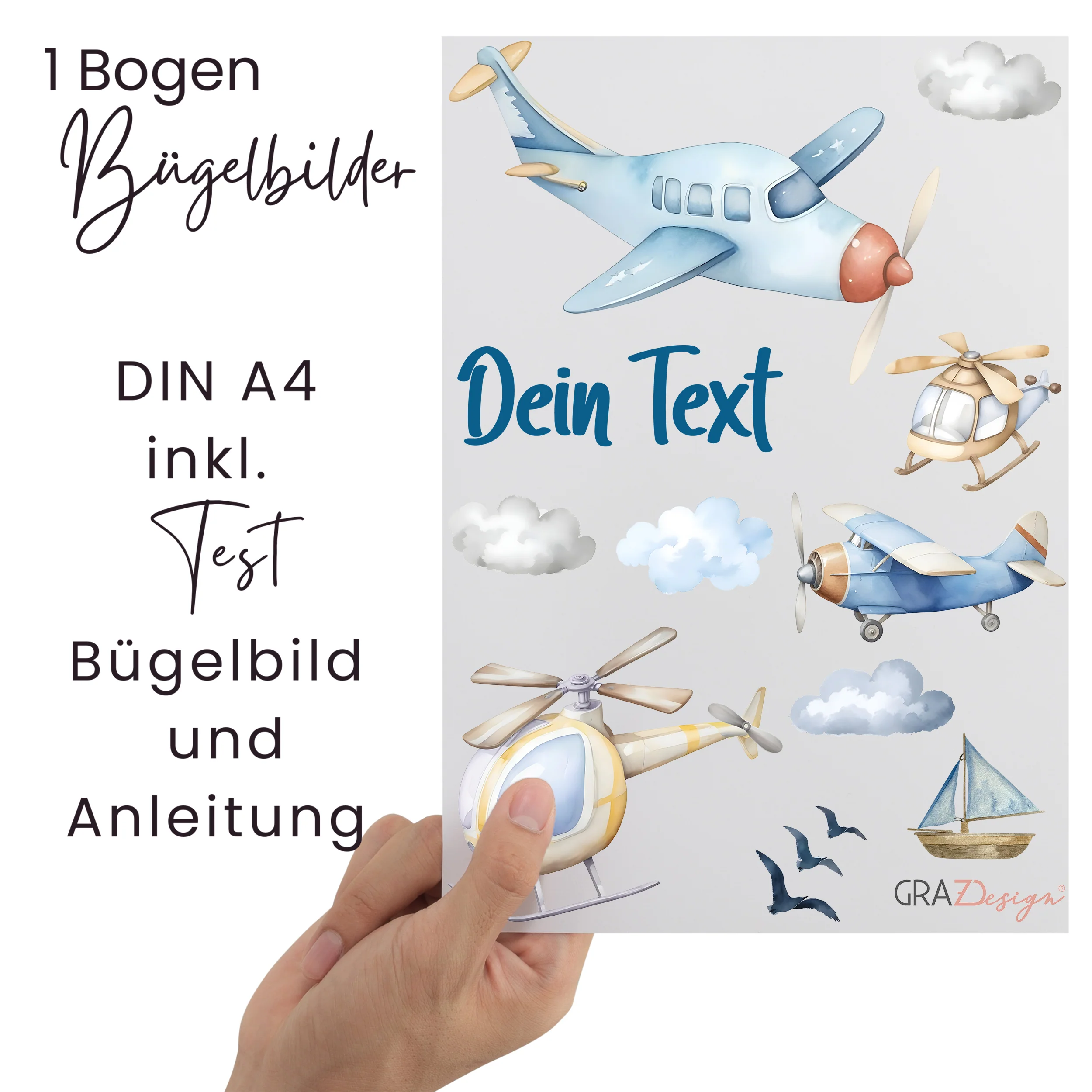 Bügelbild Set Flugzeuge - Für kleine Abenteurer - Image 2