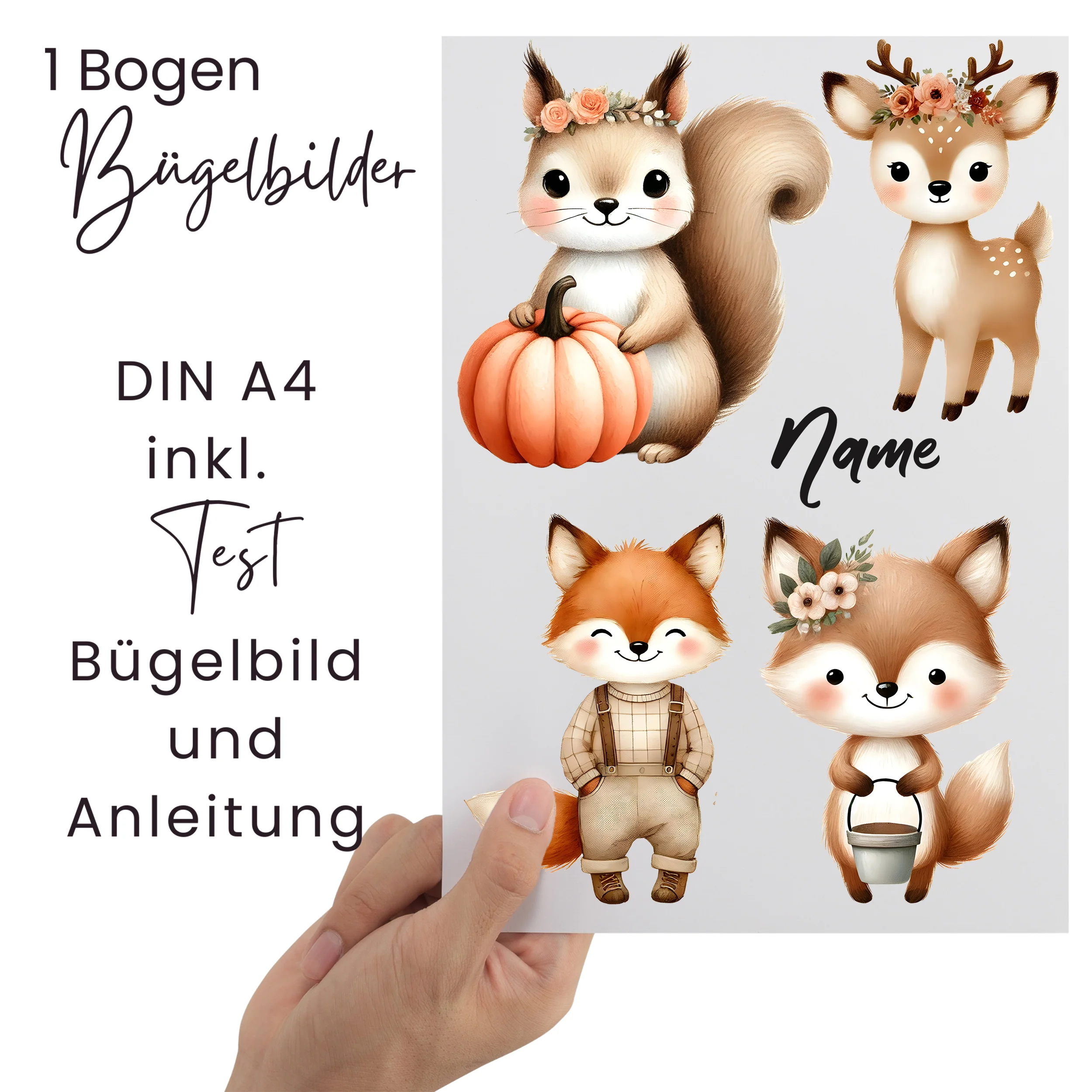 Bügelbild Set Fuchs und Freunde - Für kreative Kinderstunden - Image 2