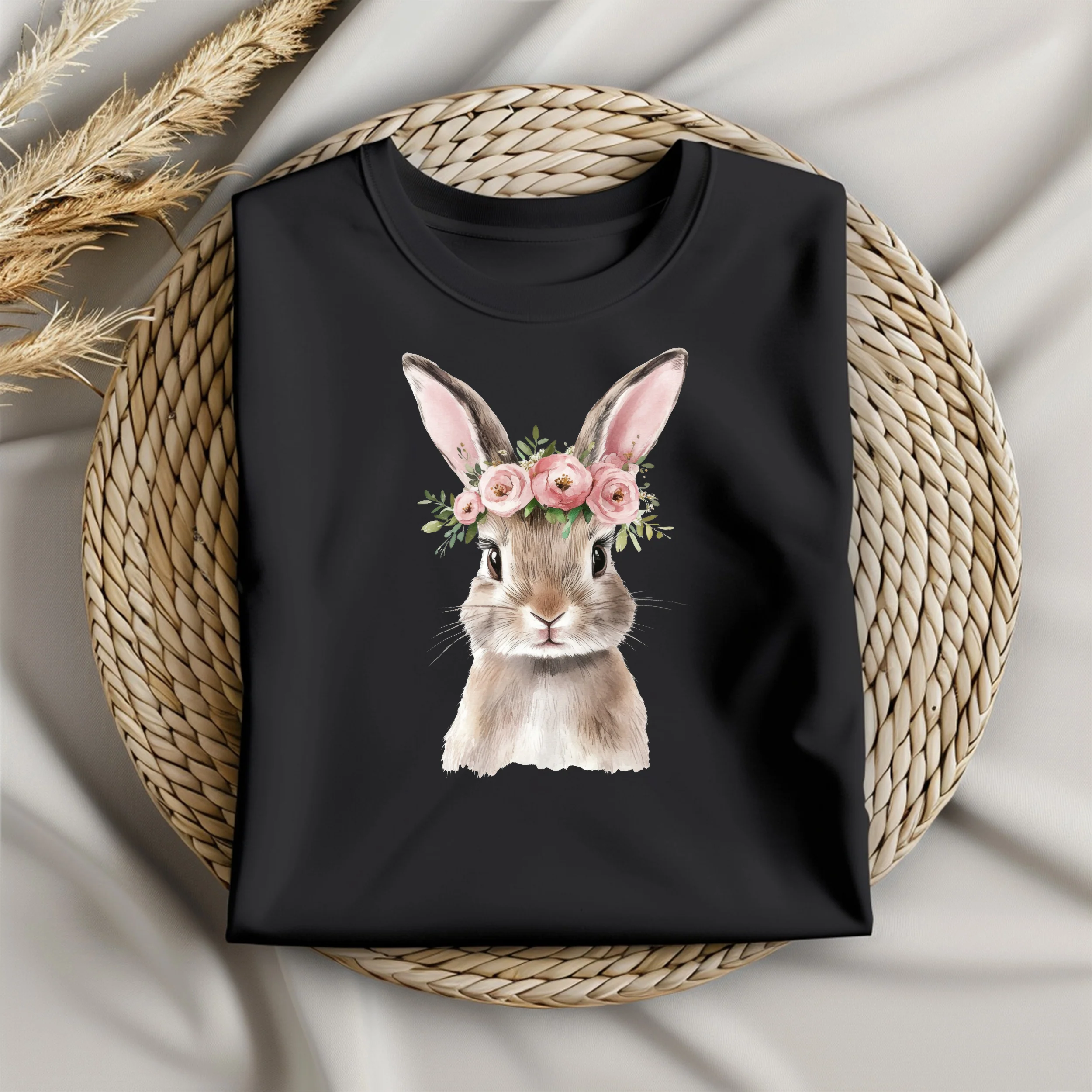 Bügelbild Set Hase mit Blumenkranz - Für fröhliche Bastelstunden - Image 5