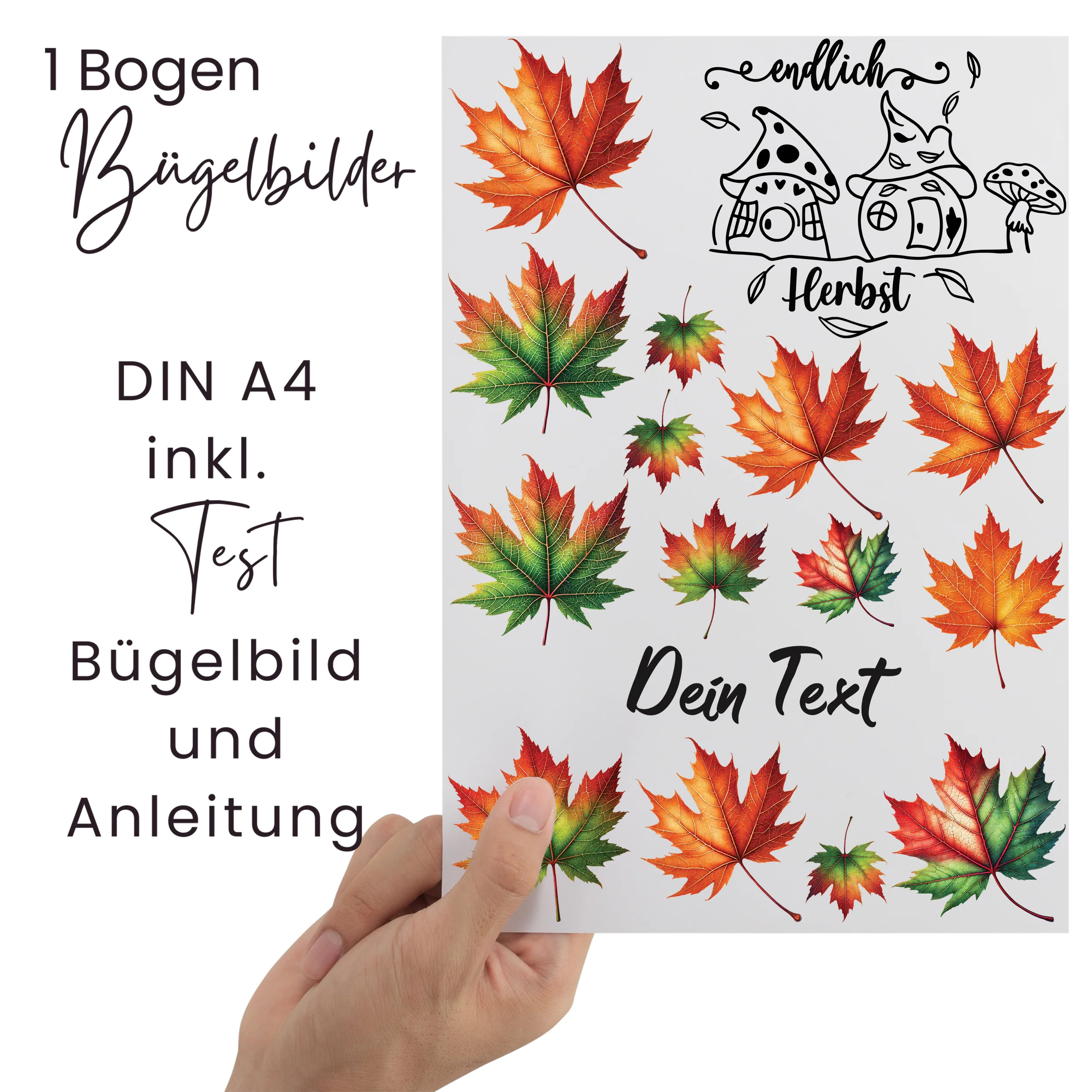 Bügelbild Set Herbst - Kreative Gestaltung für Kinder - Image 2