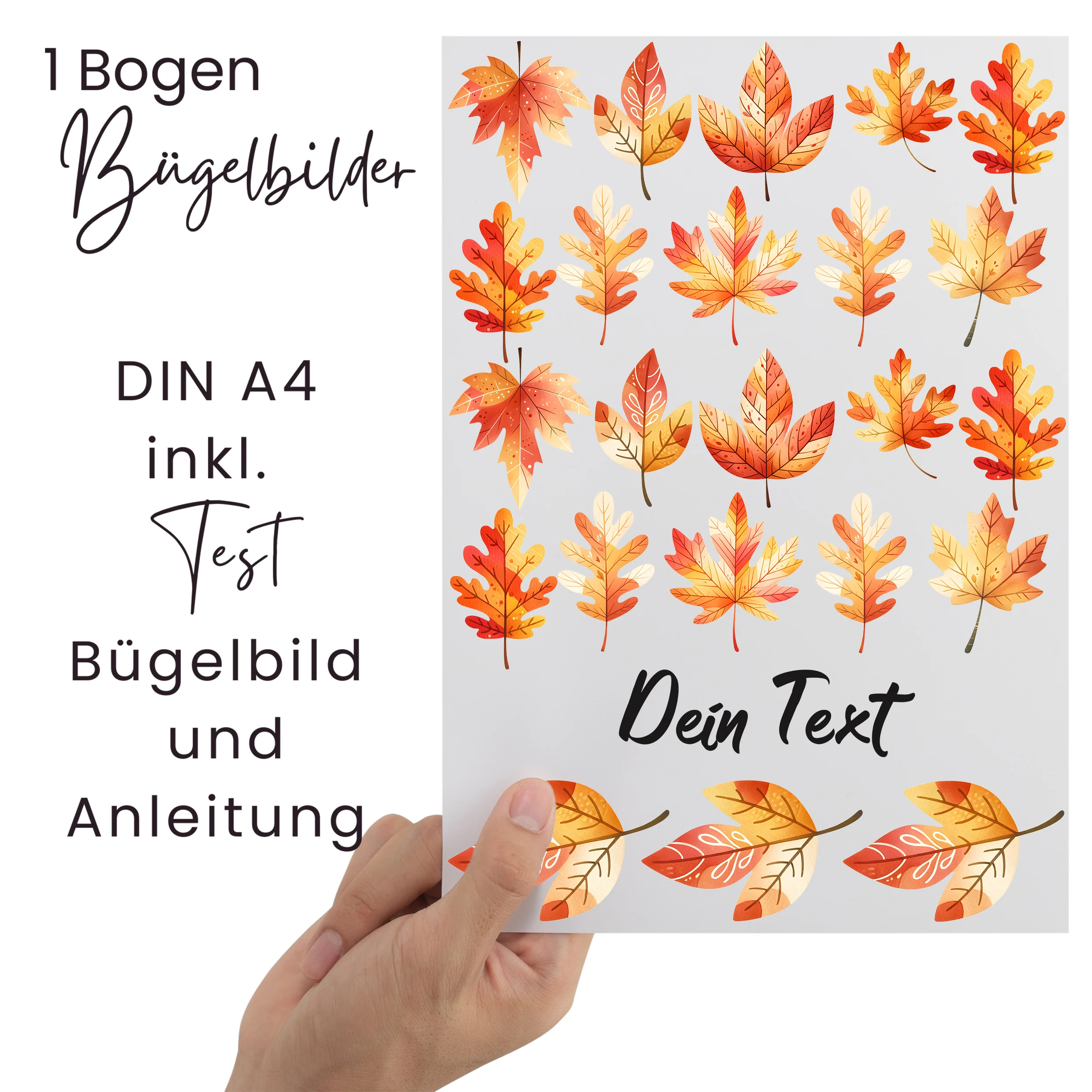 Bügelbild Set Herbstblätter - Farbige Freude für Kleine - Image 2