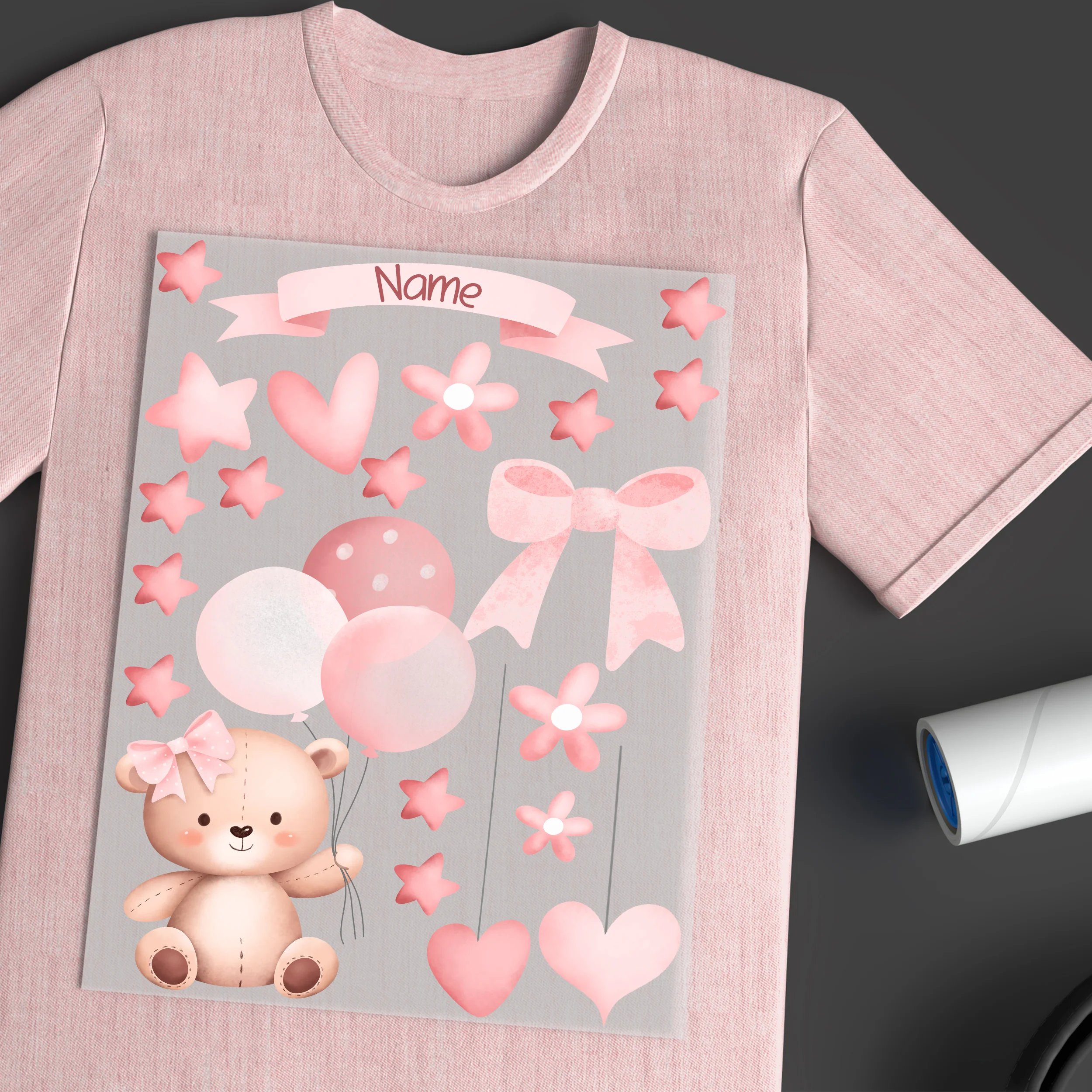 Bügelbild Set mit Bärchen und Blumen - Für fröhliche Kinderfeste - Image 4