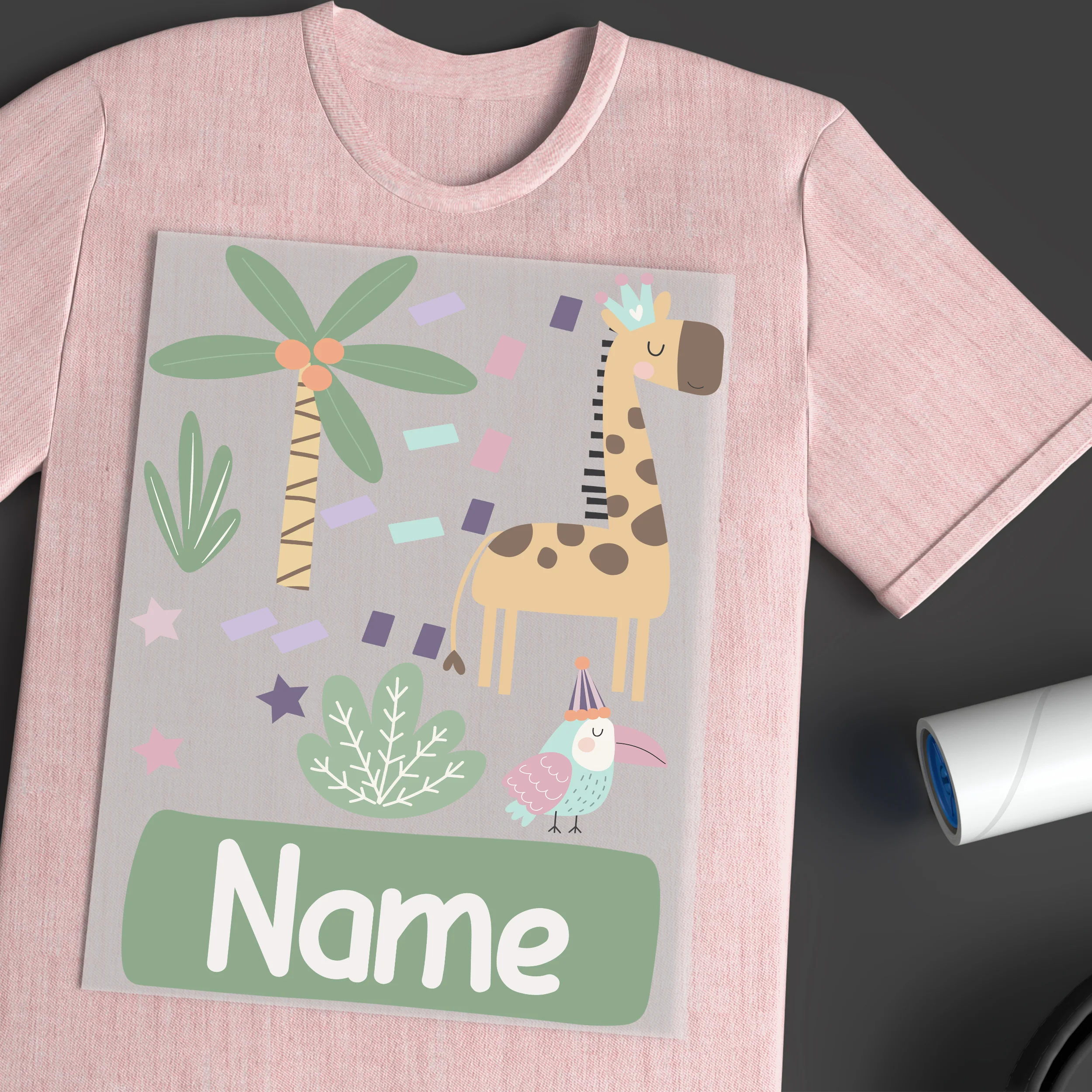 Bügelbild Set mit Giraffe und Papagei - Image 4
