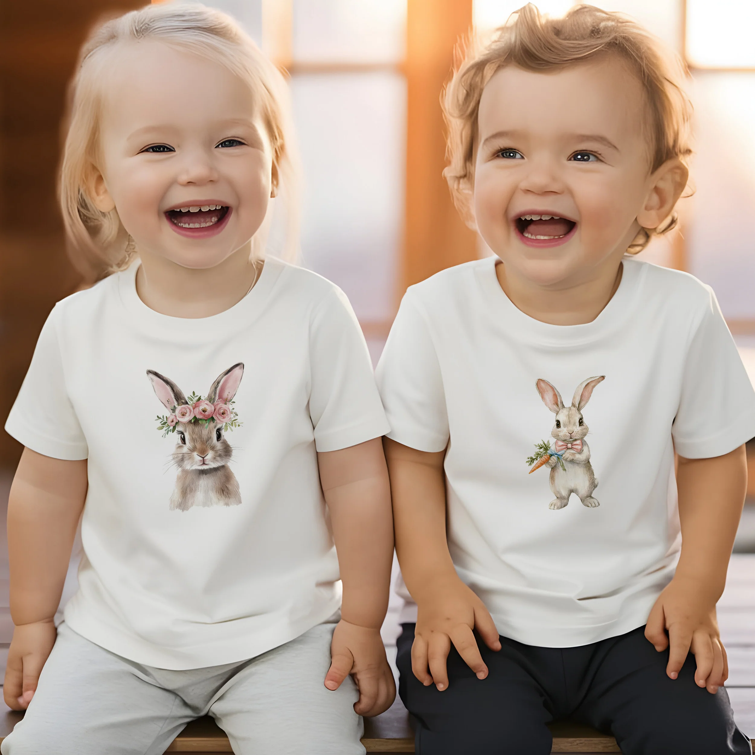 Bügelbild Set mit niedlichen Hasen - Fröhliche Ostern gestalten - Image 4