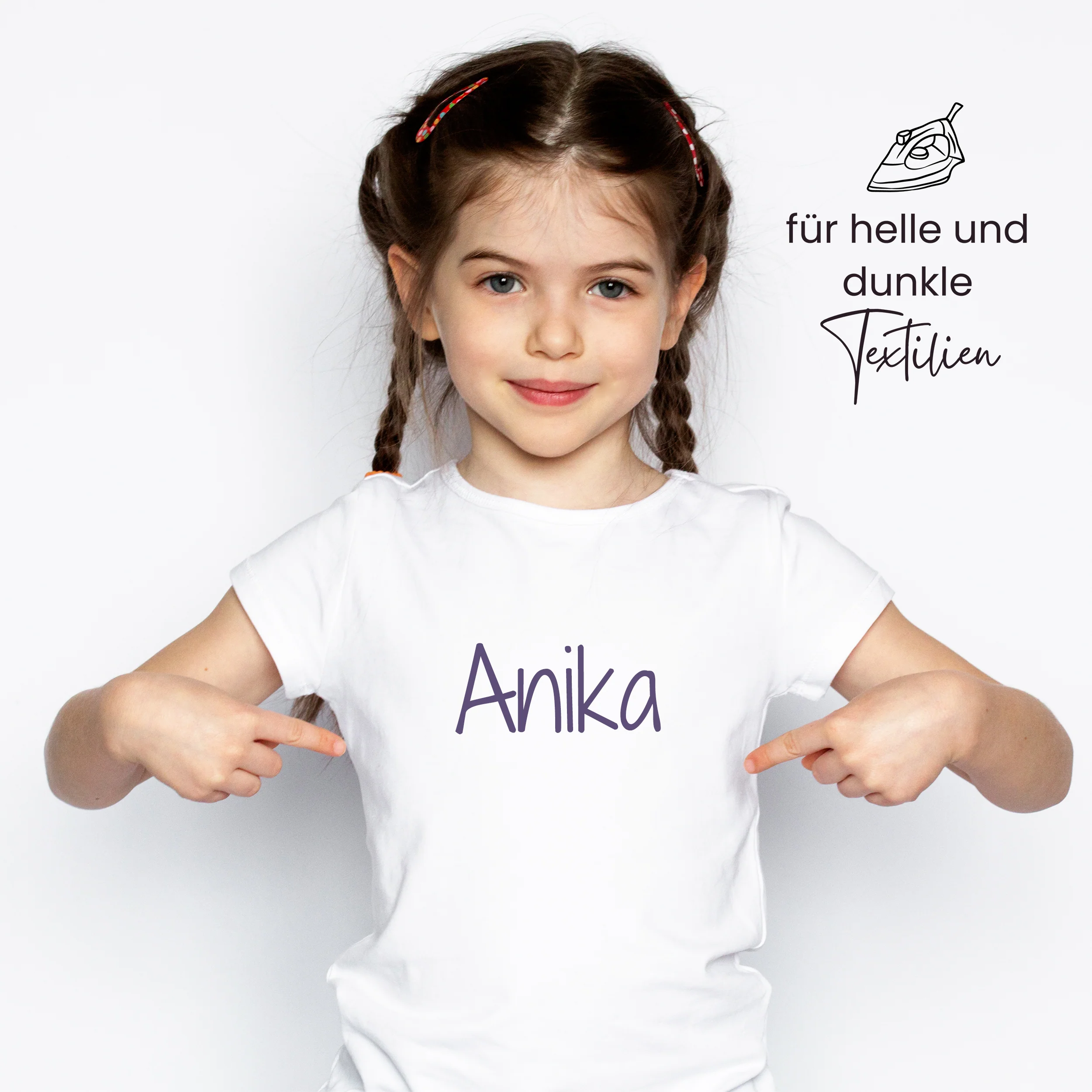 Bügelbild Set mit personalisierbarem Namen - Ein persönlicher Touch für dein T-Shirt - Image 3