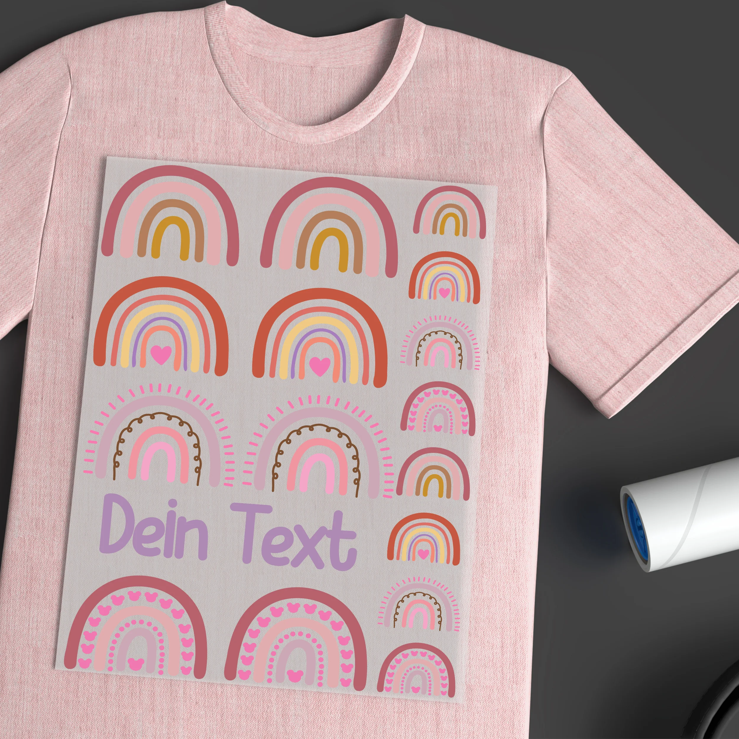 Bügelbild Set Regenbogen - Farbenfrohe Botschaften für dein Zuhause - Image 4