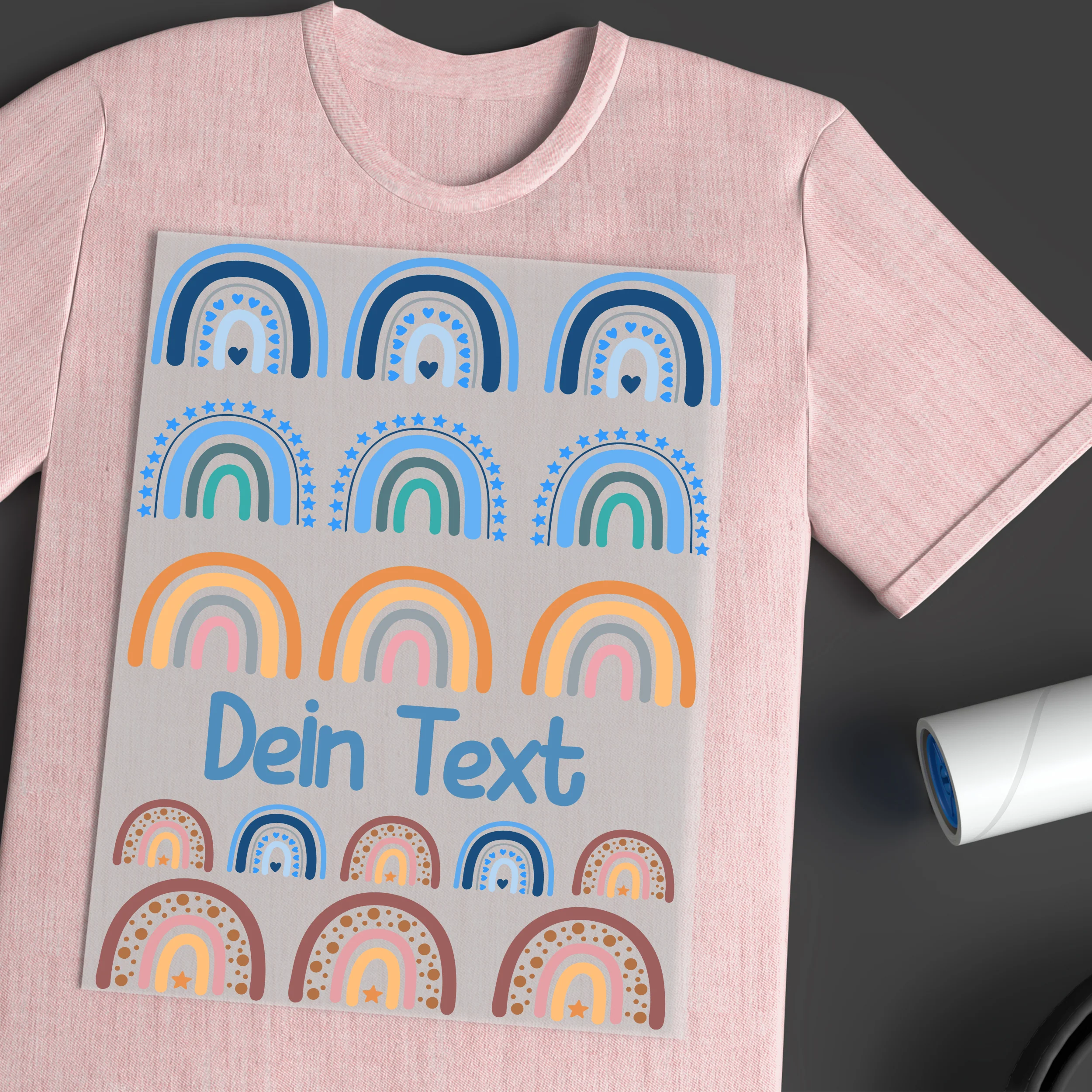Bügelbild Set Regenbogen - Farbenfrohe Individualität für dein Zuhause - Image 4