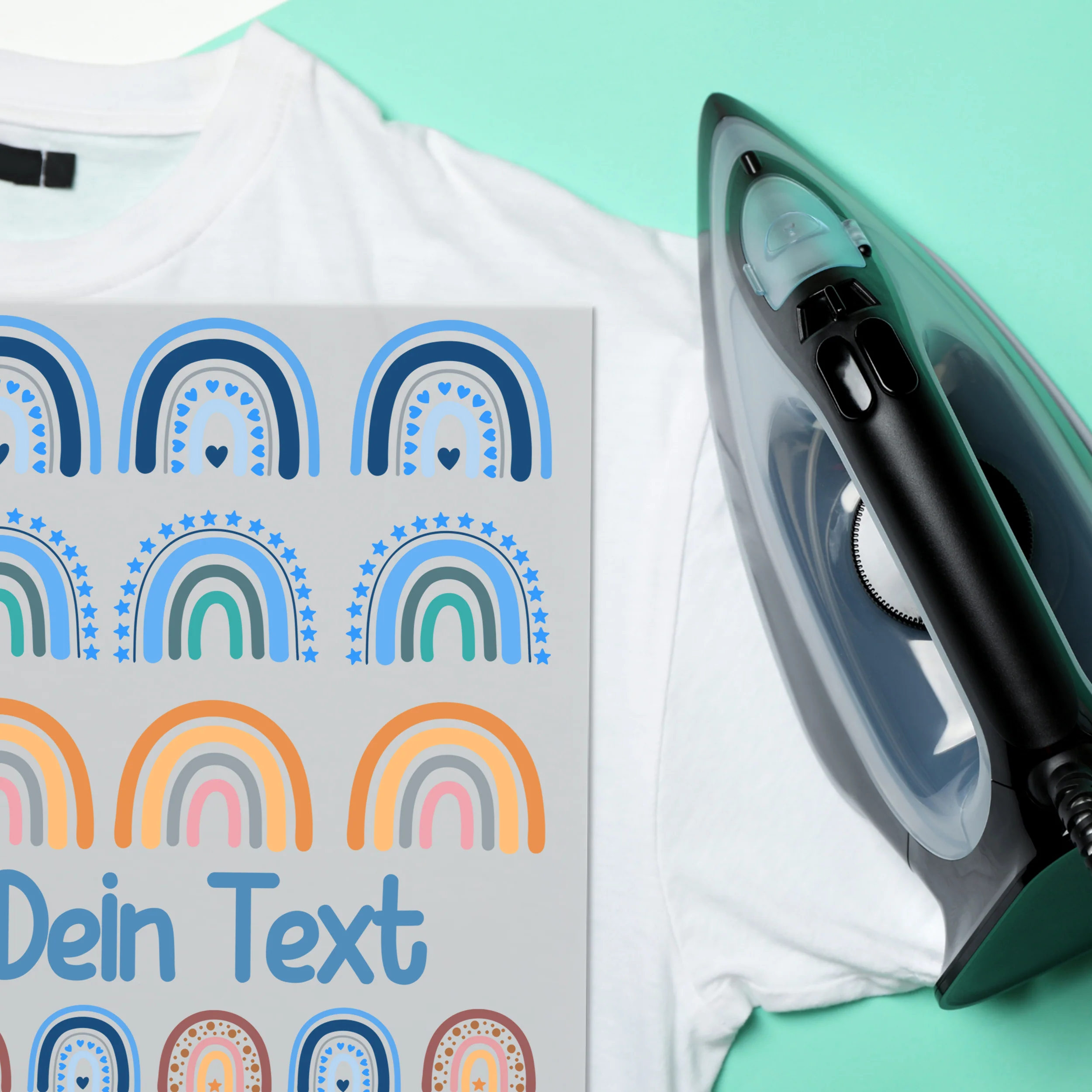 Bügelbild Set Regenbogen - Farbenfrohe Individualität für dein Zuhause - Image 5