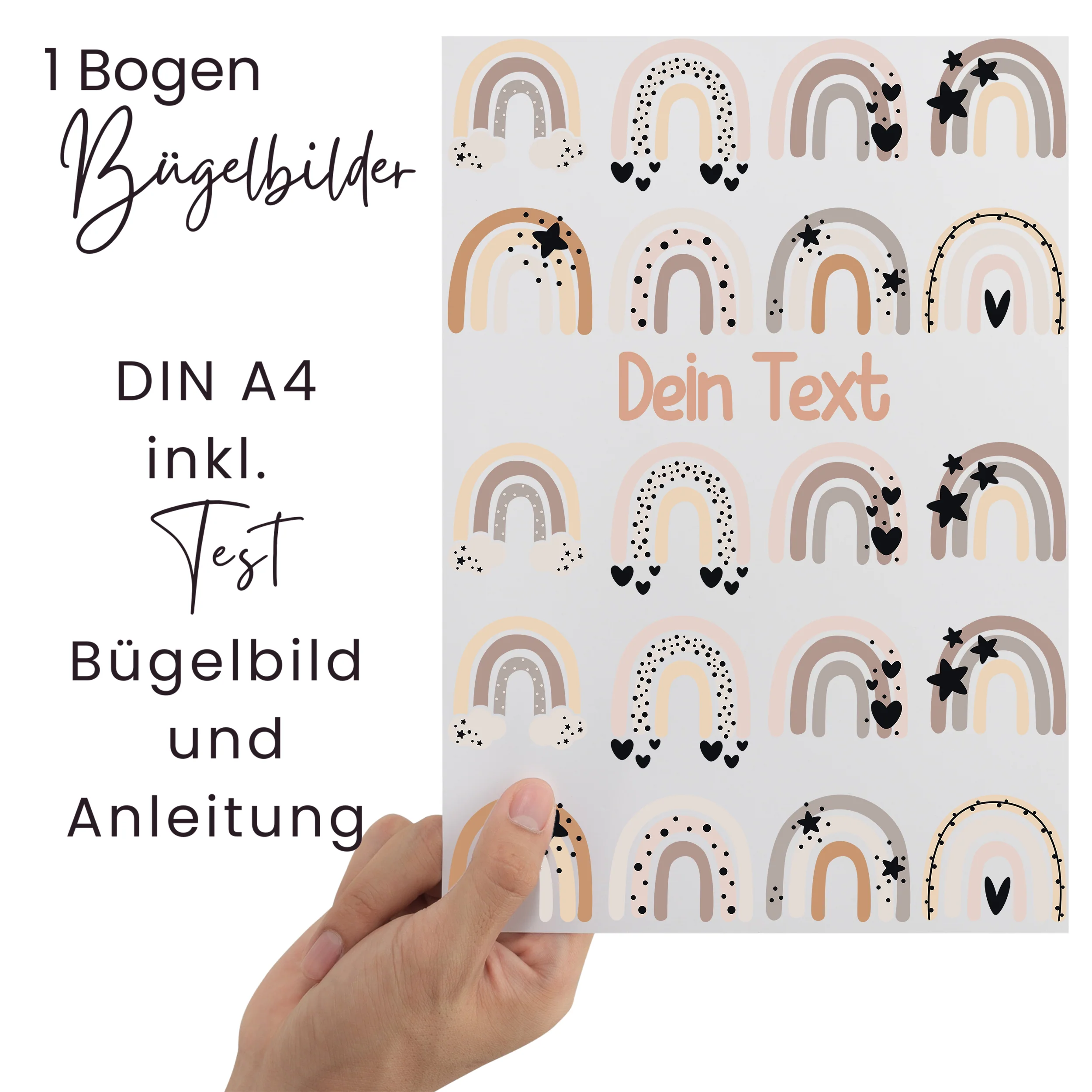 Bügelbild Set Regenbogen - Farbige Freude für dein Textil - Image 2