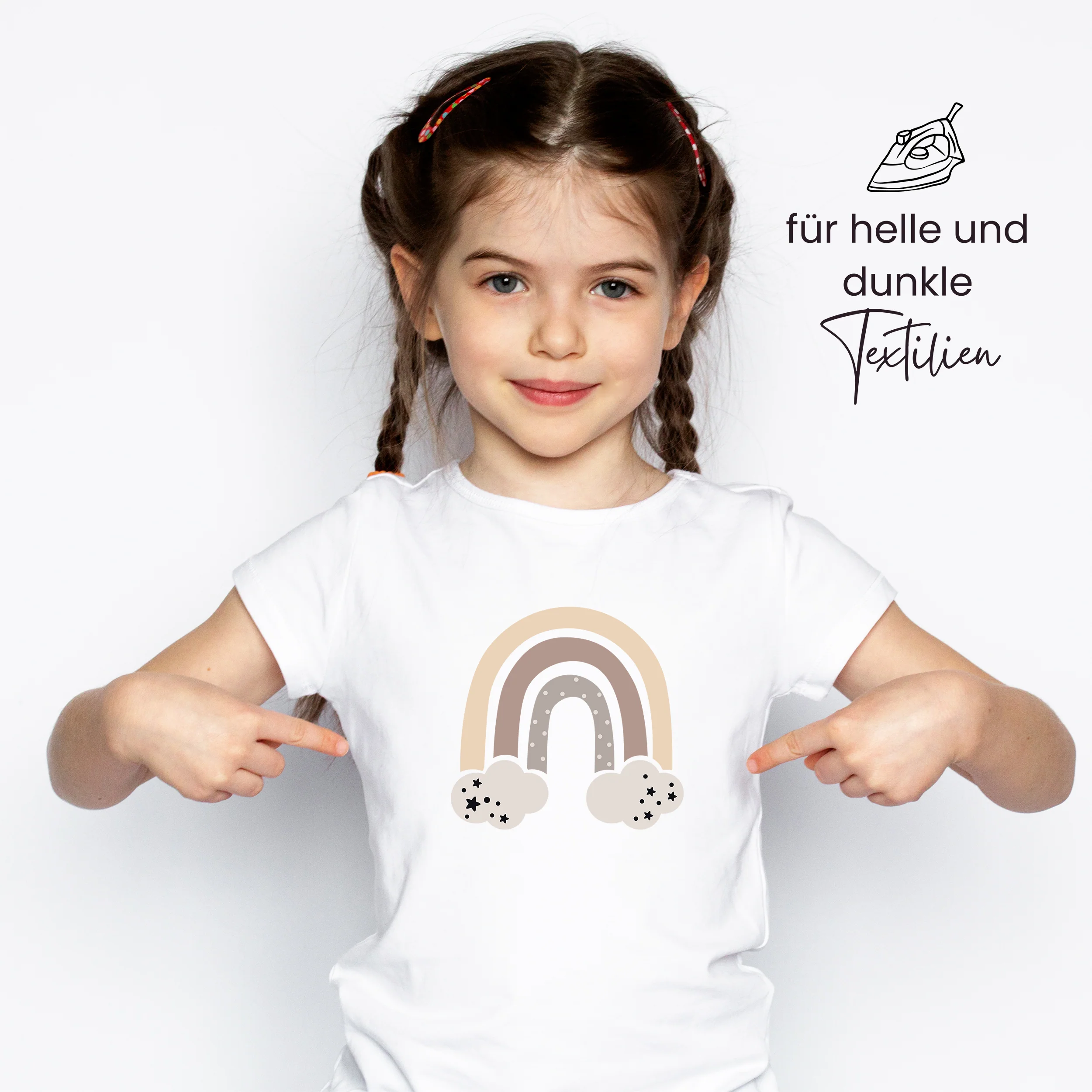 Bügelbild Set Regenbogen - Farbige Freude für dein Textil - Image 3