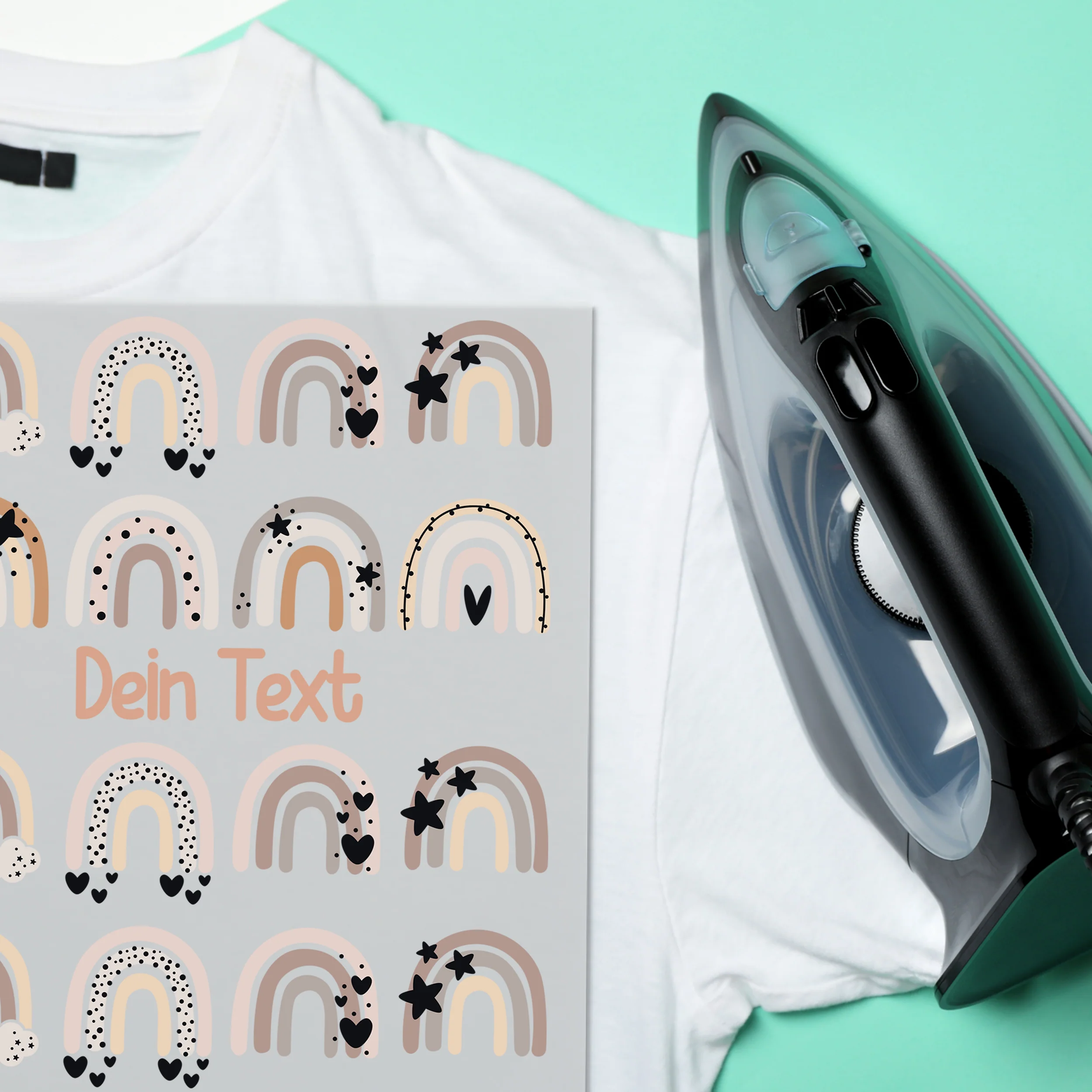 Bügelbild Set Regenbogen - Farbige Freude für dein Textil - Image 5