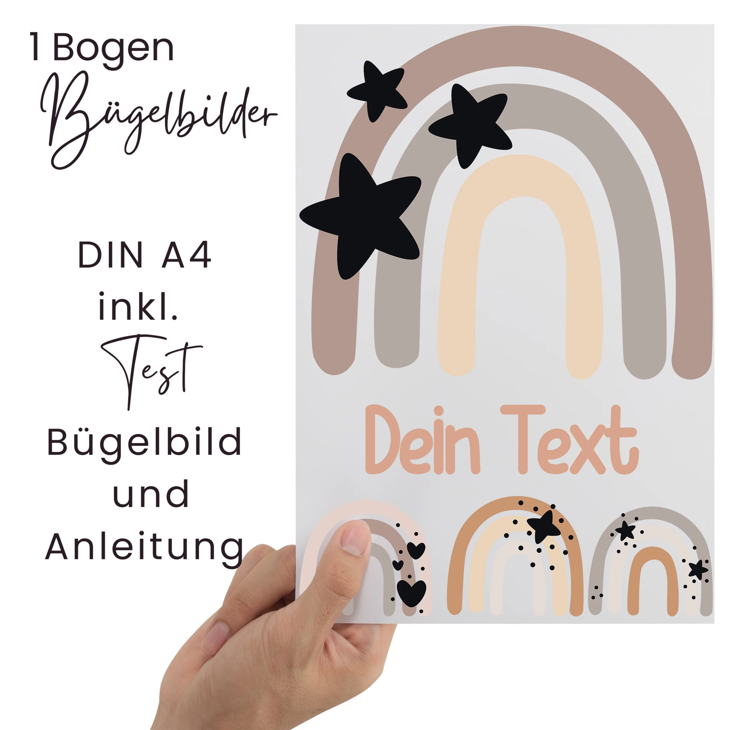 Bügelbild Set Regenbogen - Farbige Freude für deinen Stil - Image 2