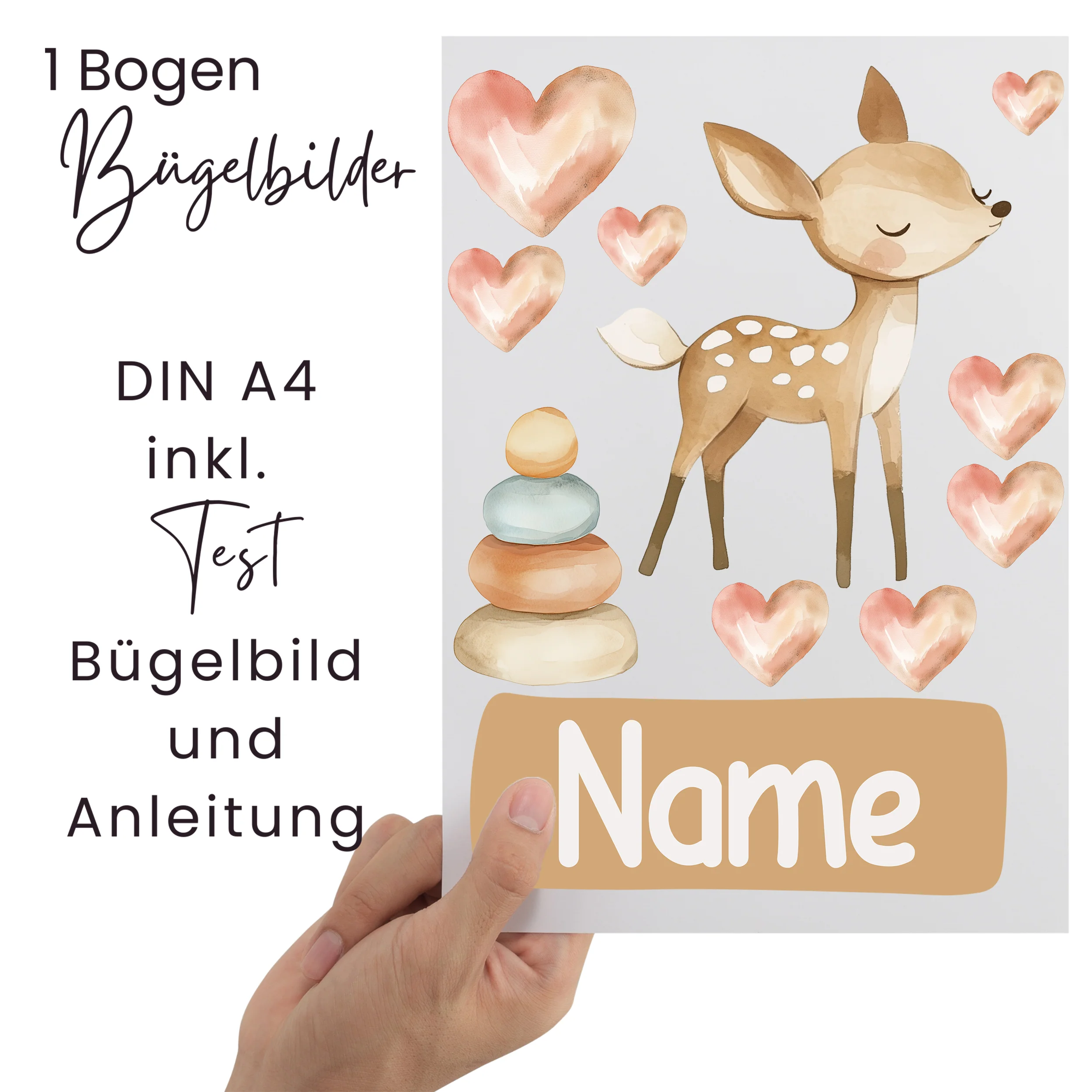 Bügelbild Set Reh - Image 2