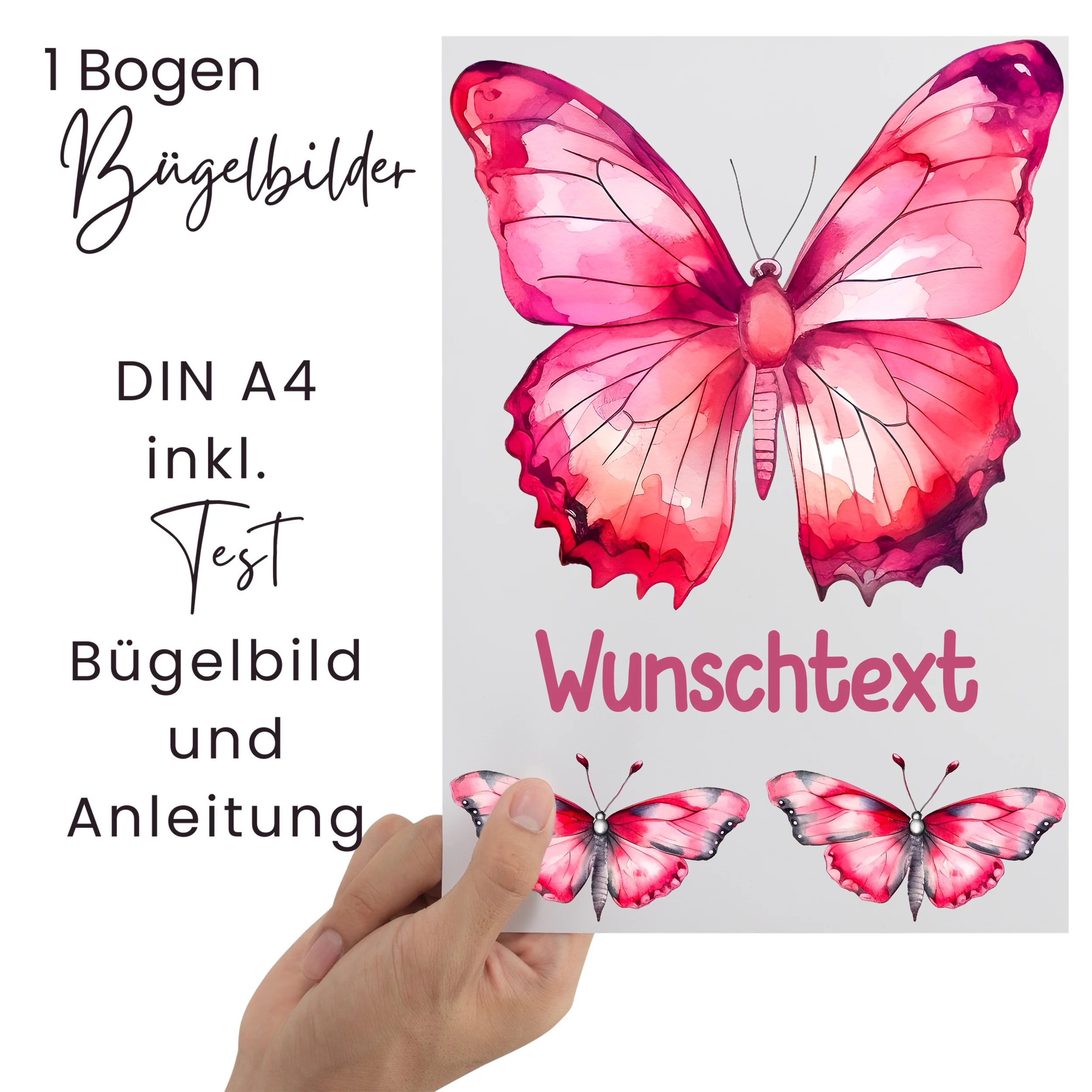 Bügelbild Set Schmetterling - Farbe für dein Leben - Image 2