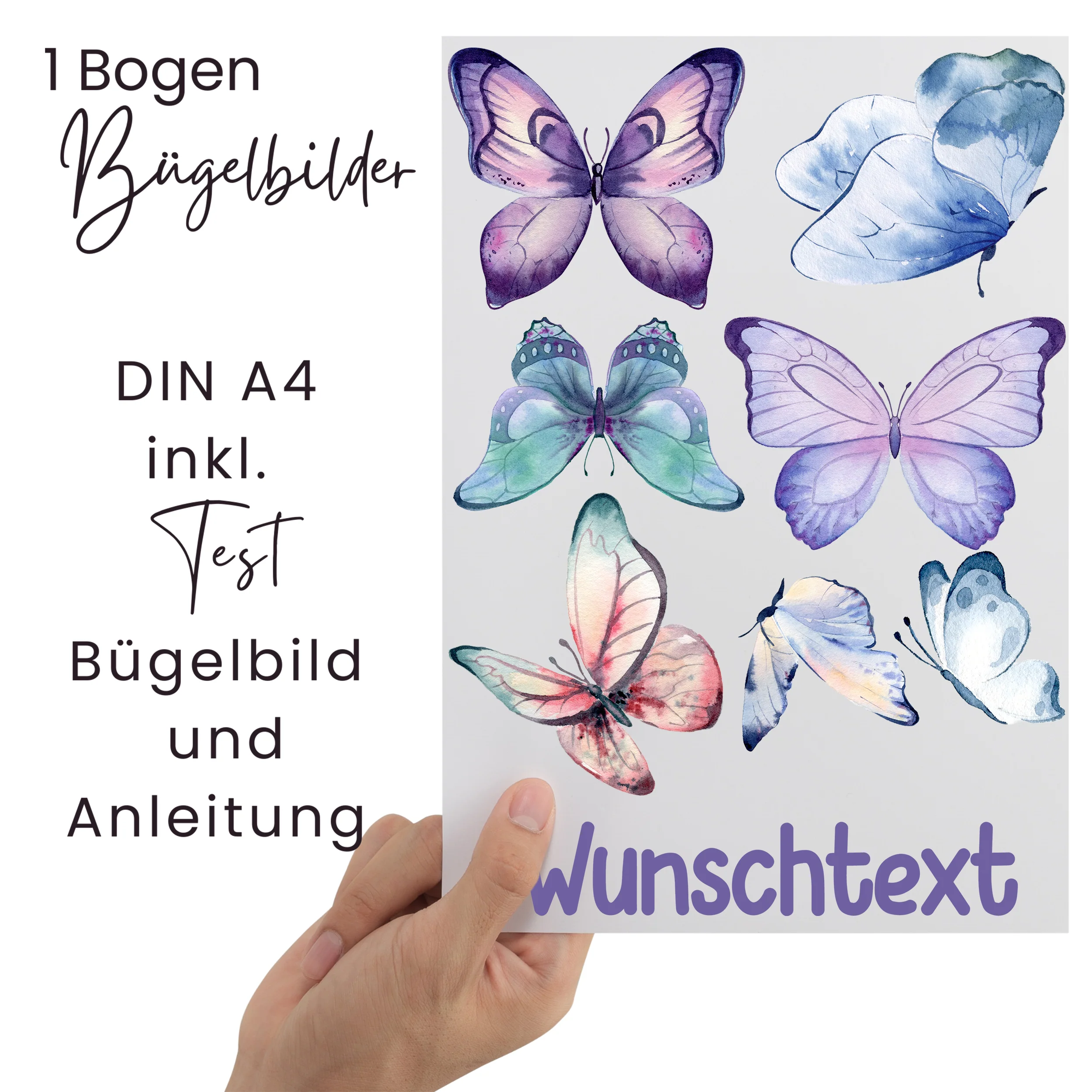 Bügelbild Set Schmetterlinge - Image 2