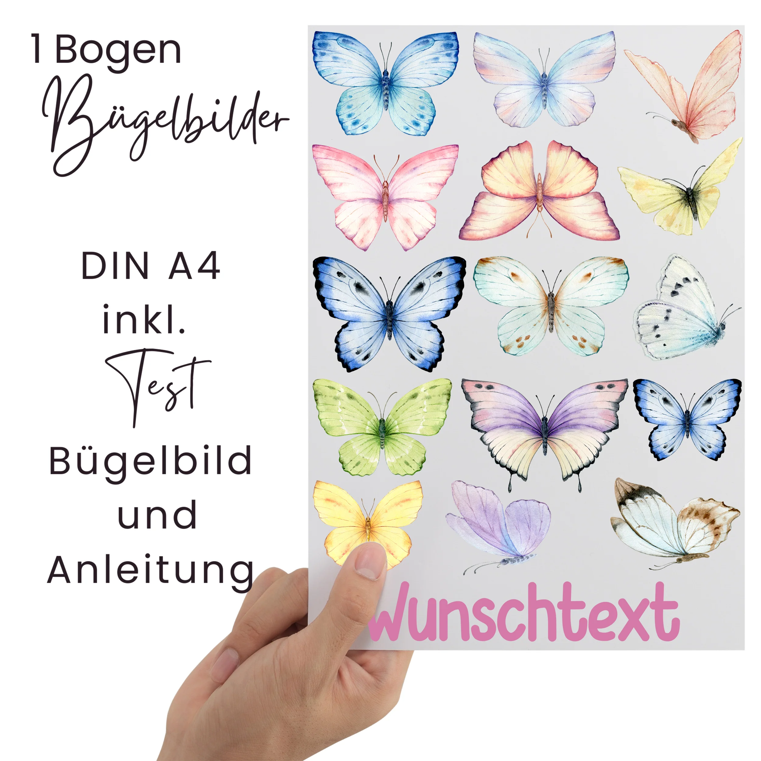 Bügelbild Set Schmetterlinge - Farbenfrohe Kindermomente - Image 2