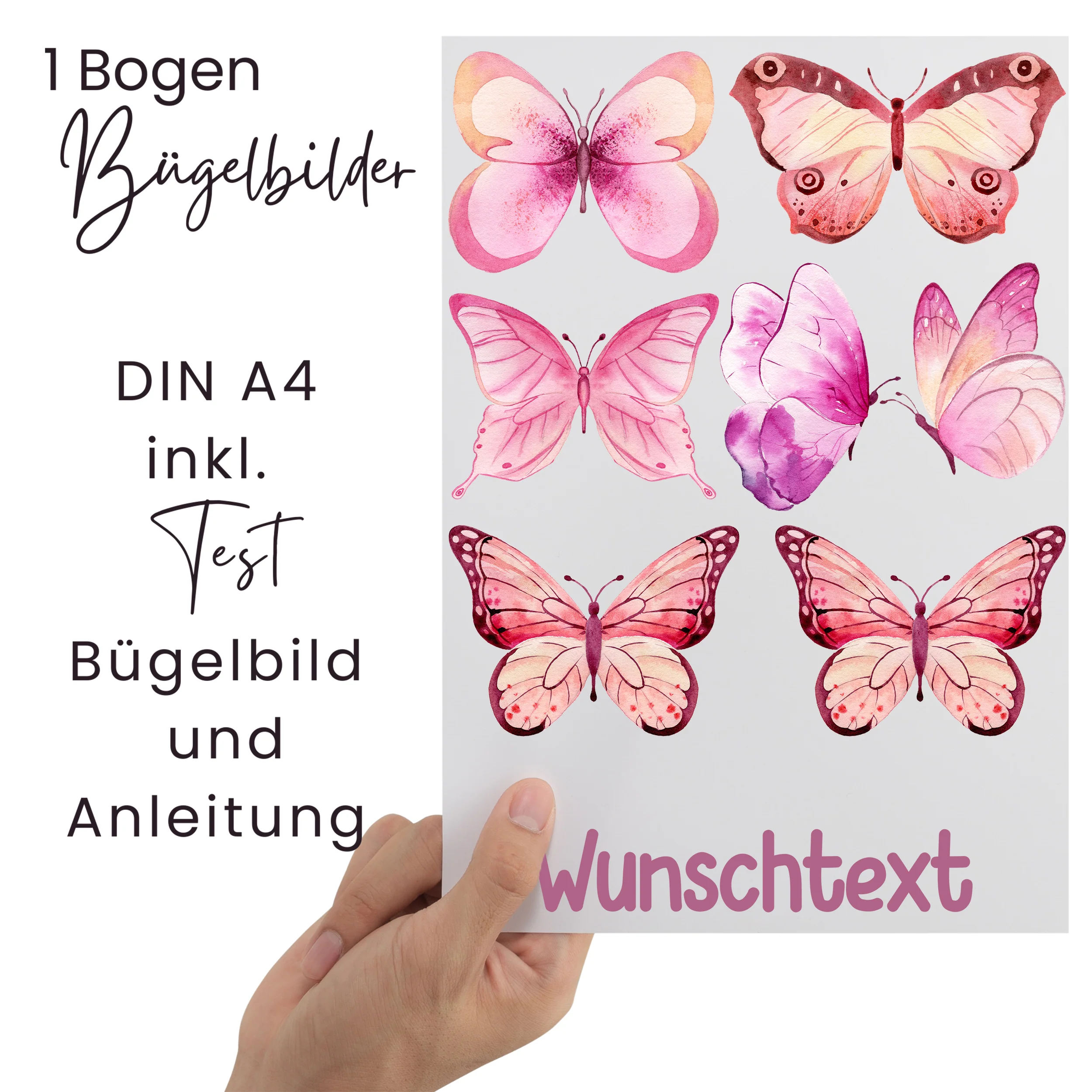Bügelbild Set Schmetterlinge - Farbige Freude für dein Kind - Image 2