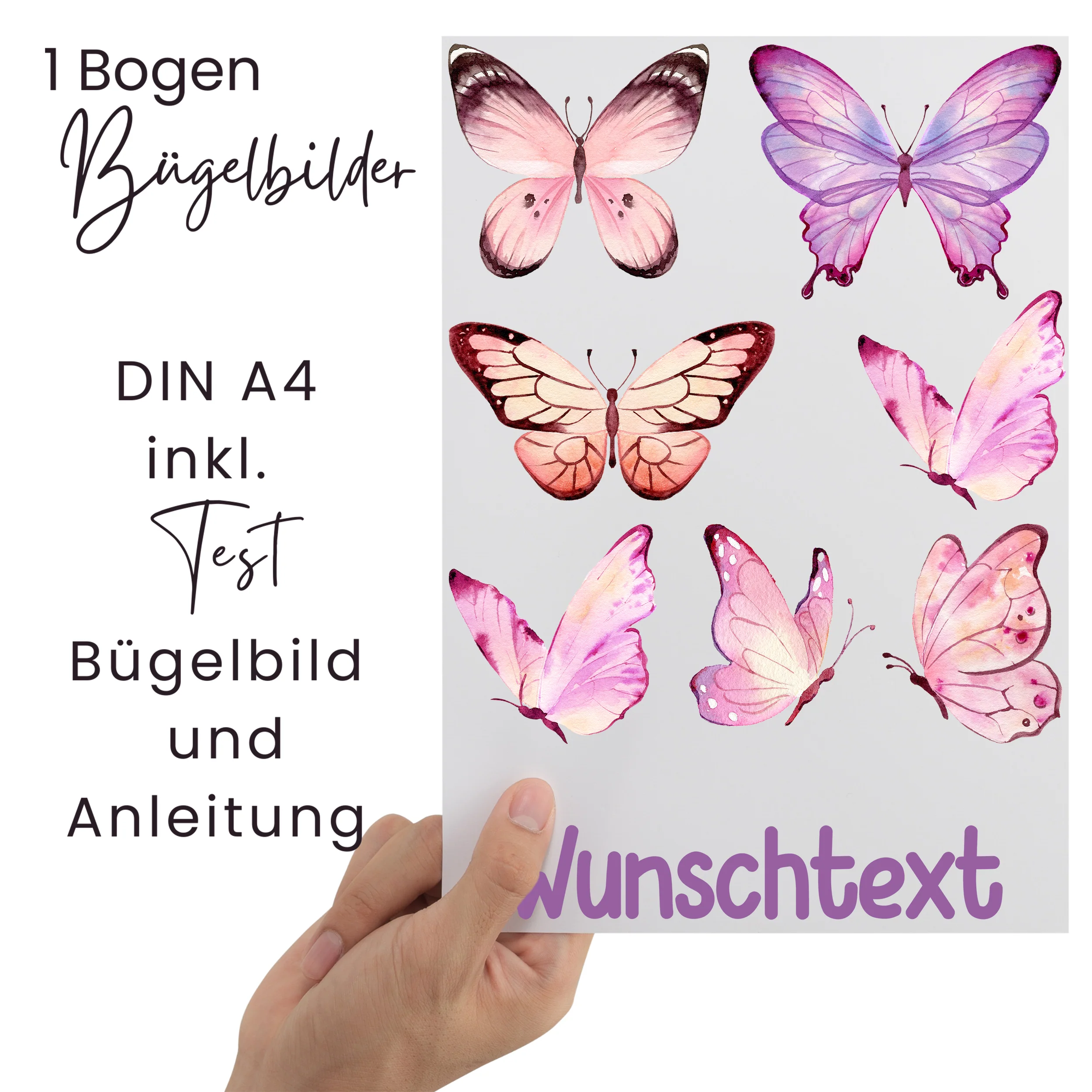Bügelbild Set Schmetterlinge - Farbige Freude für Kinder - Image 2