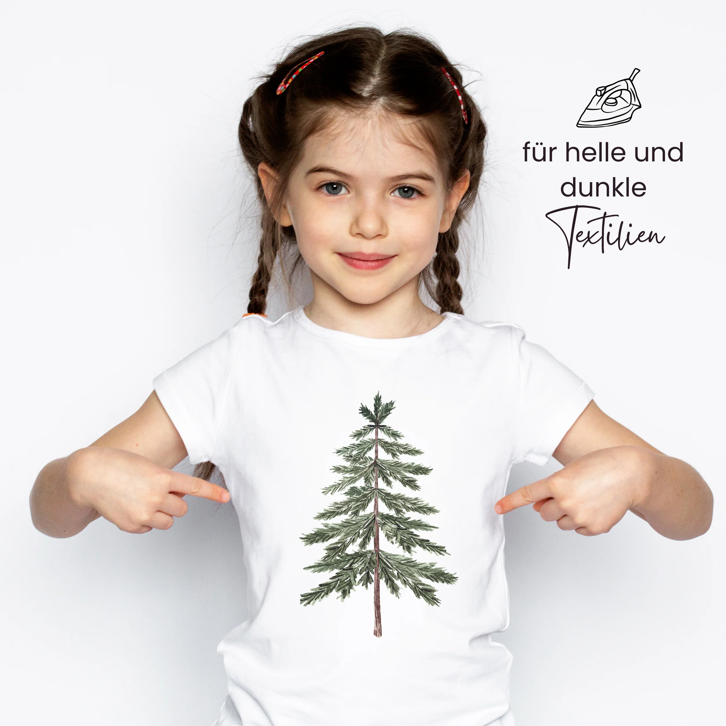 Bügelbild Set Tannenbäume - Für kreative Bastelideen - Image 3
