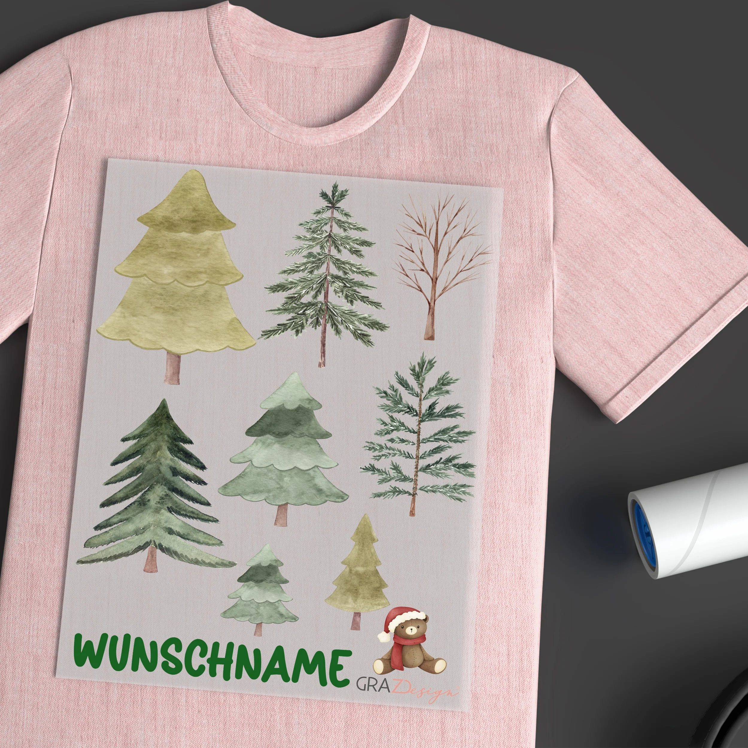 Bügelbild Set Tannenbäume - Für kreative Bastelideen - Image 4