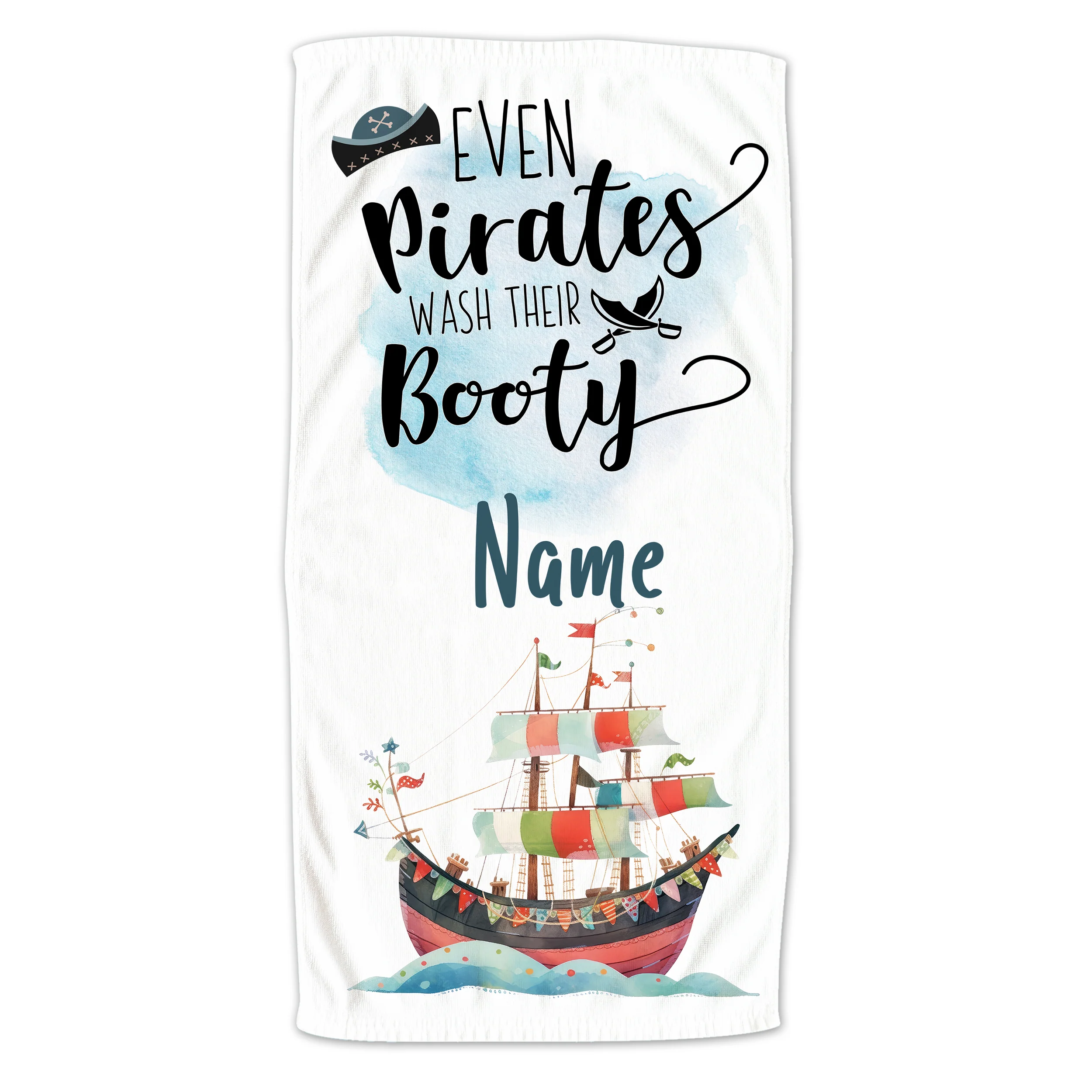 Duschtuch Piratenmotiv