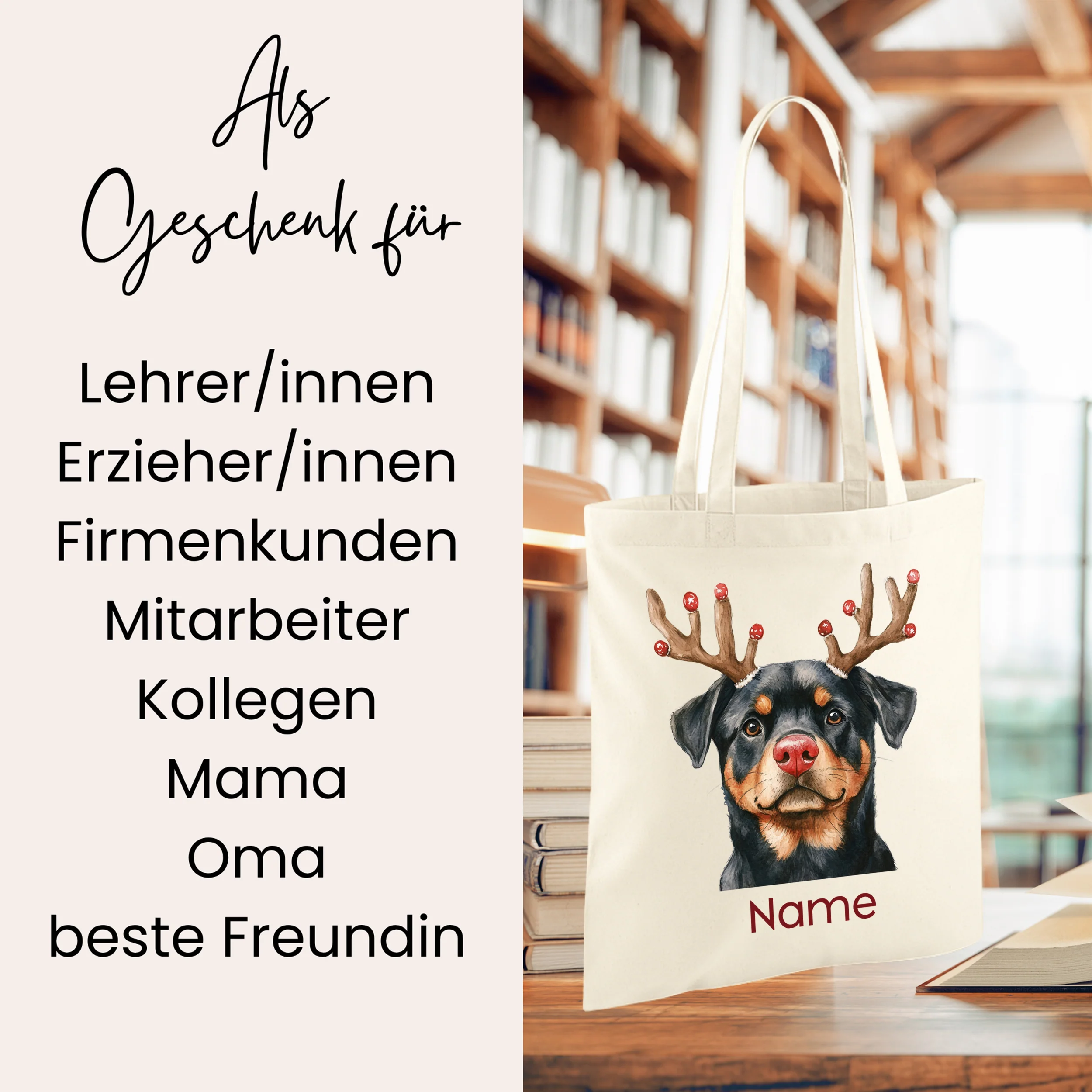 Einkaufstasche Rottweiler - Für tierische Freude beim Shoppen - Image 2