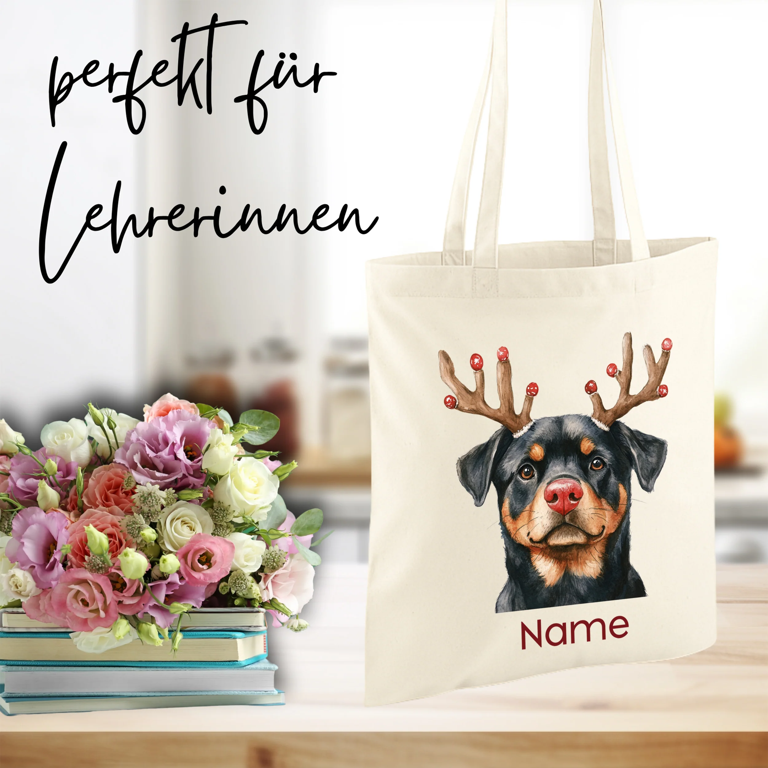 Einkaufstasche Rottweiler - Für tierische Freude beim Shoppen - Image 3