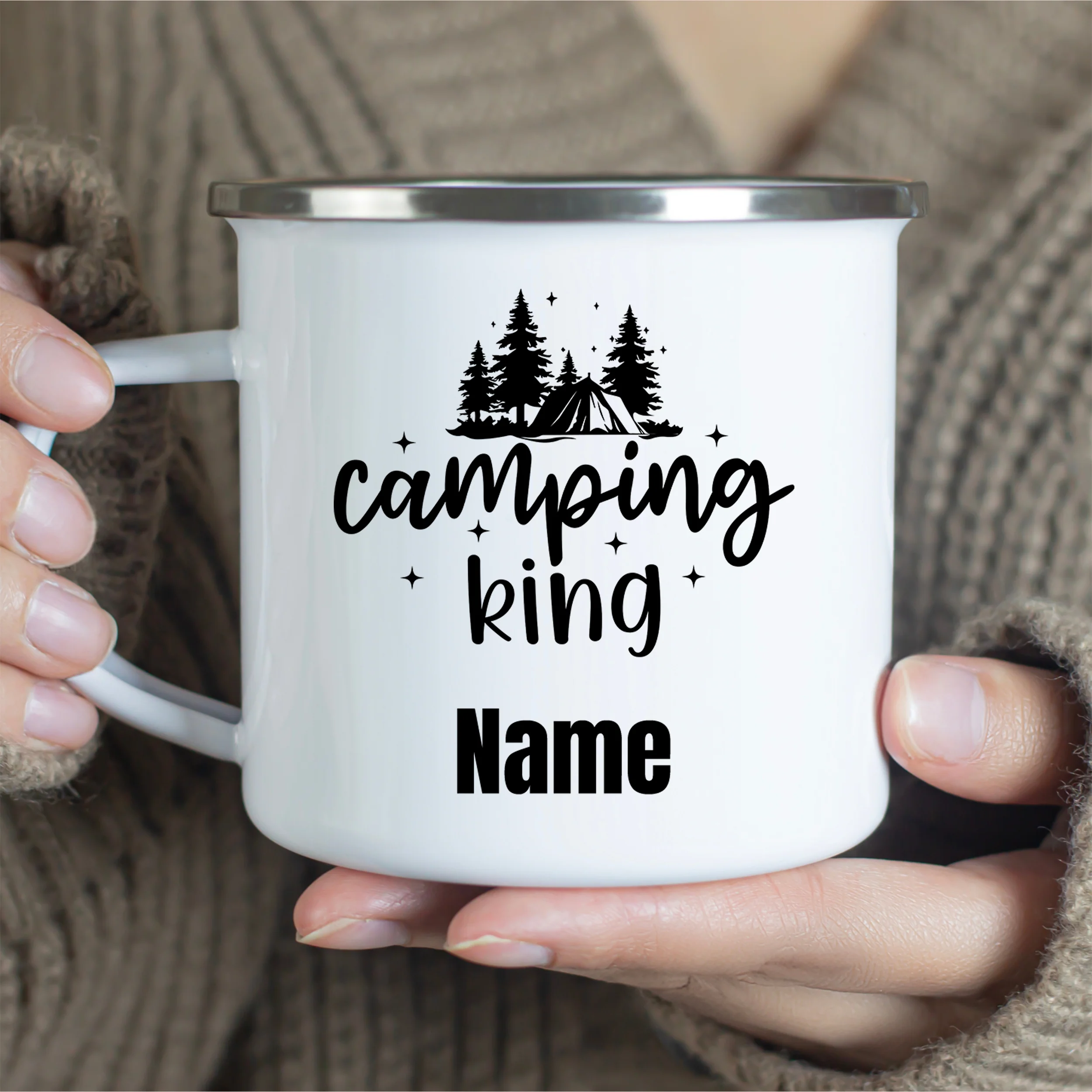 Emaille Becher Camping King - Image 2