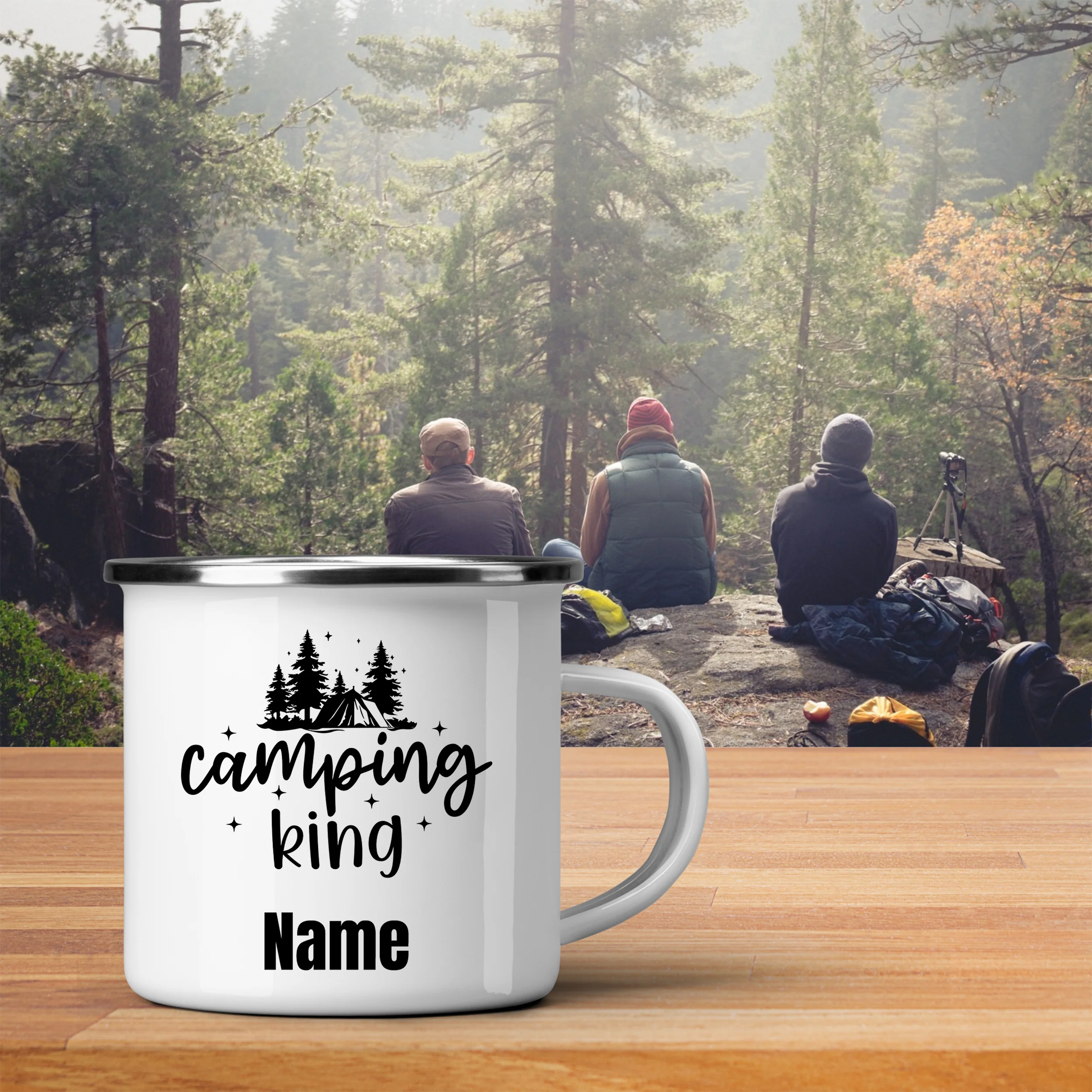 Emaille Becher Camping King - Image 3