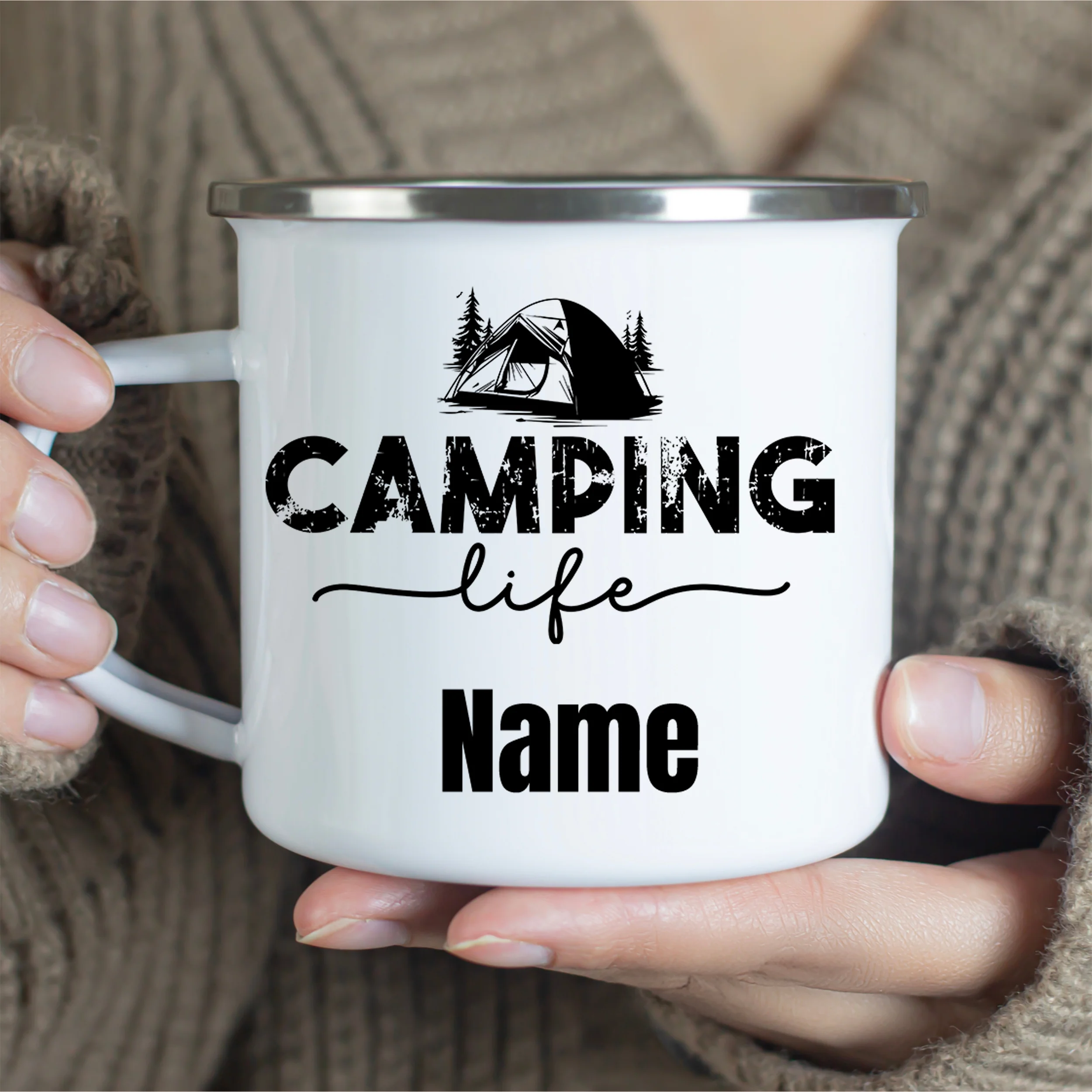 Emaille Becher Camping Life - Image 2