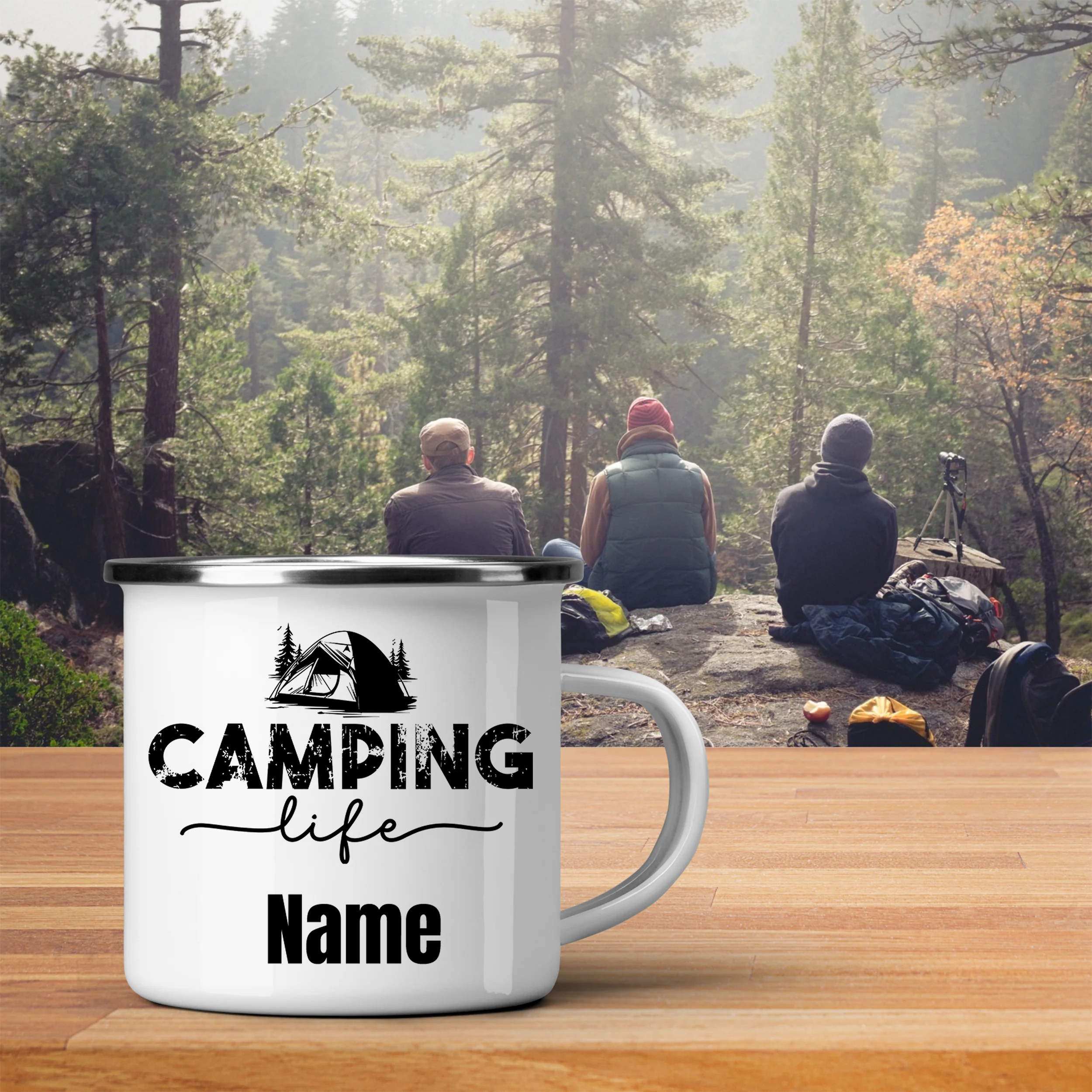 Emaille Becher Camping Life - Image 3